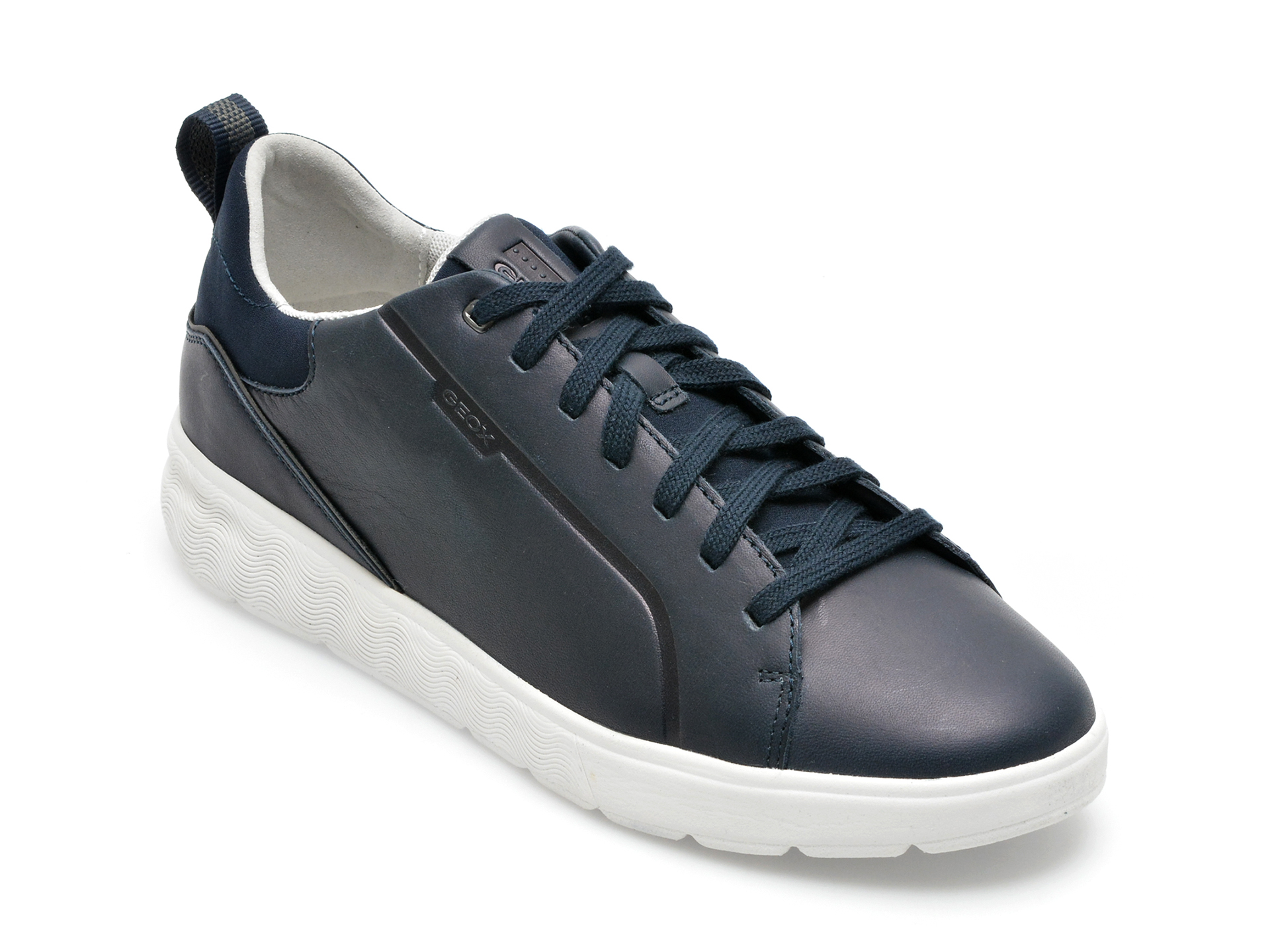Pantofi sport GEOX bleumarin, U25E7B, din piele naturala /barbati/pantofi imagine super redus 2022