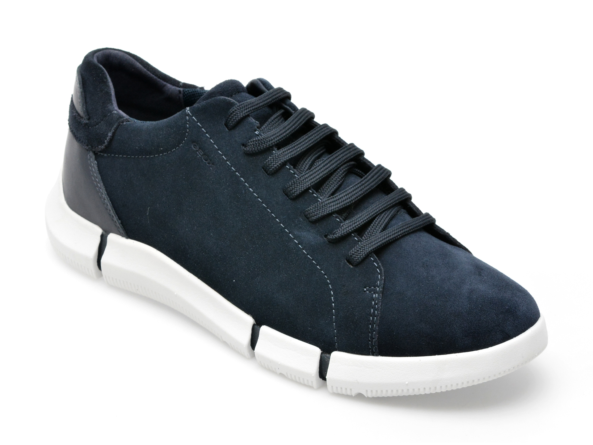Pantofi sport GEOX bleumarin, U26FFA, din piele intoarsa /barbati/pantofi imagine super redus 2022