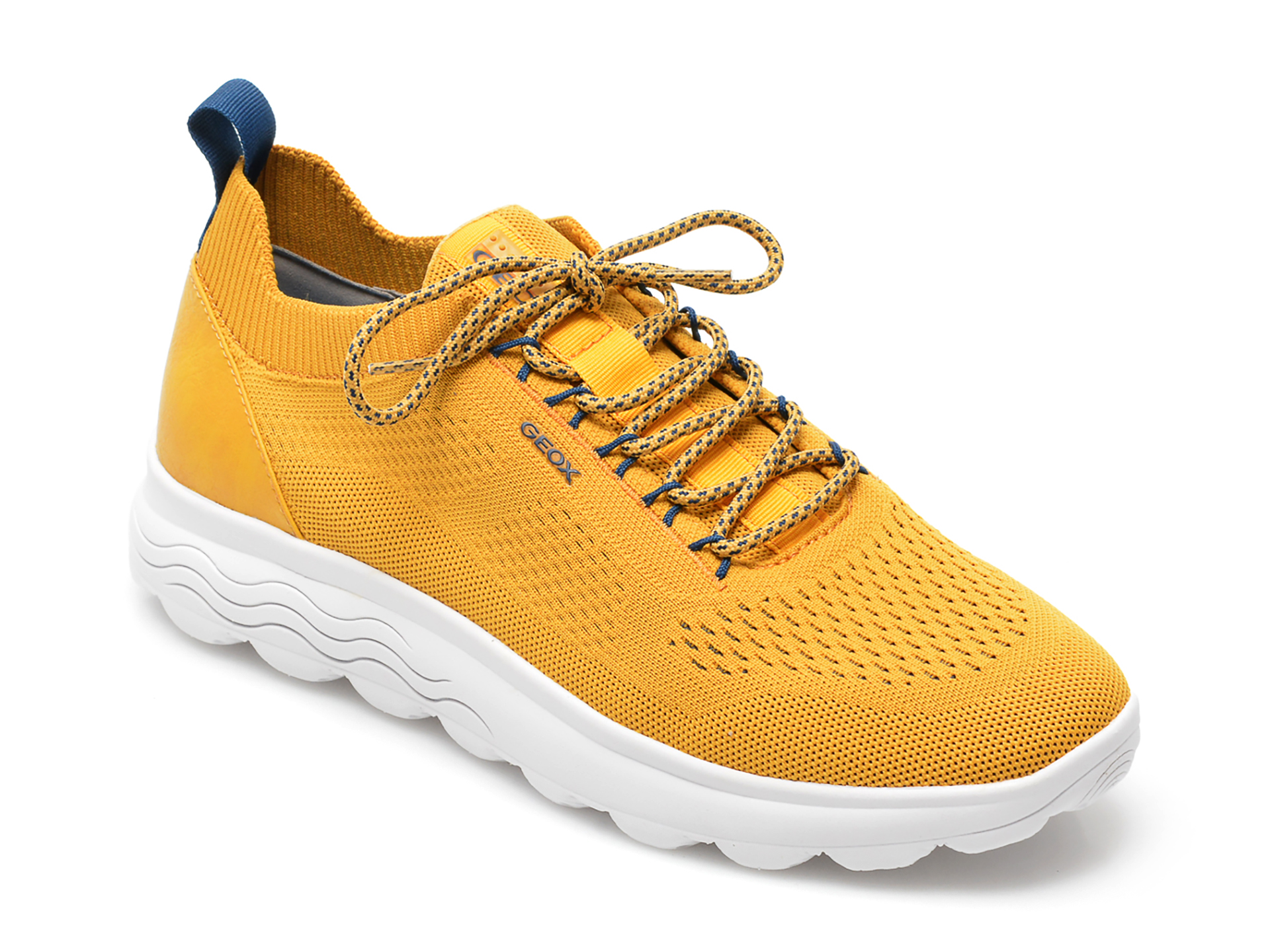 Pantofi sport GEOX galbeni, U15BYA, din material textil Geox imagine 2022 reducere