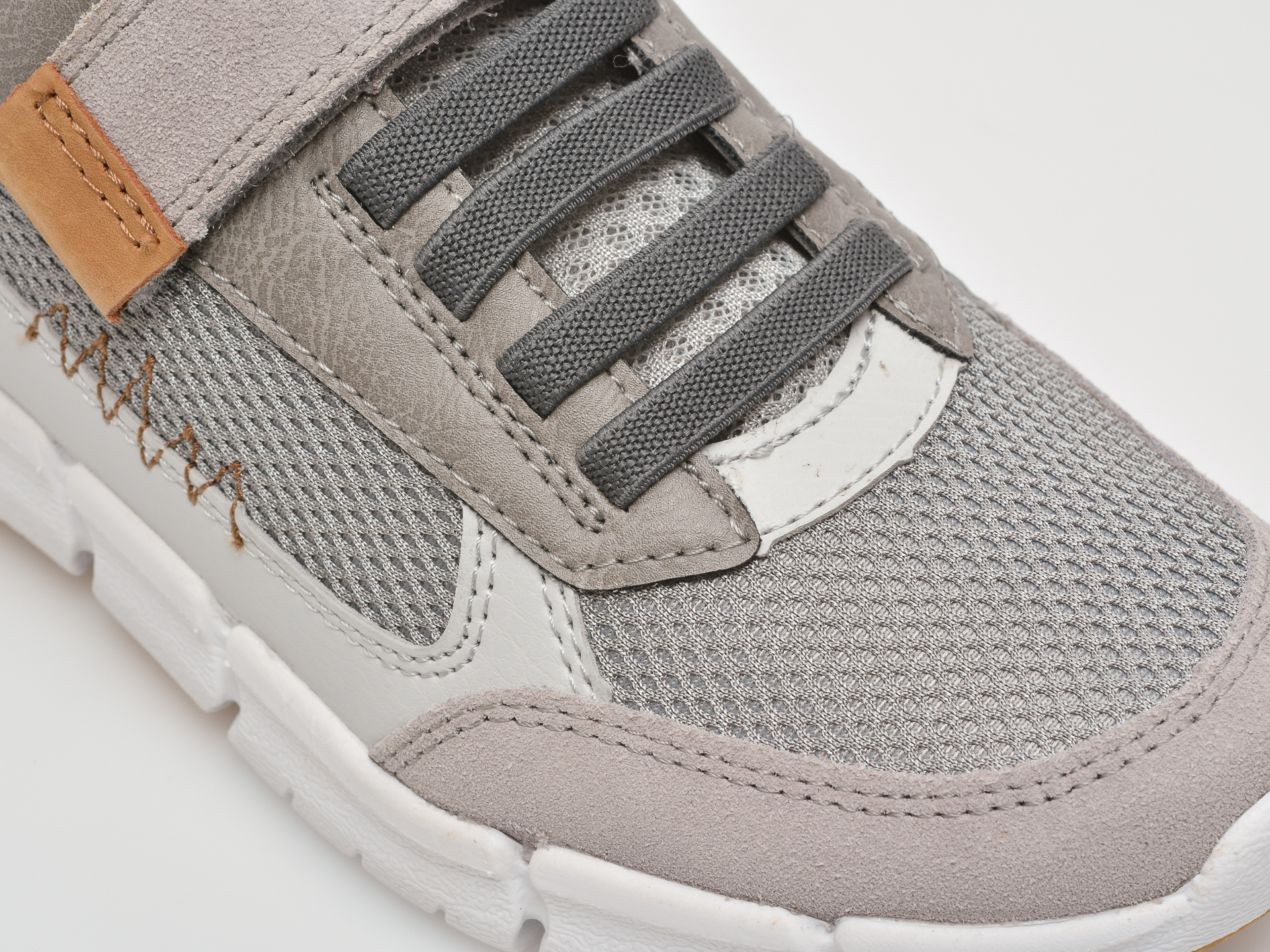 Pantofi sport GEOX gri, J159BB, din material textil si piele naturala - 2