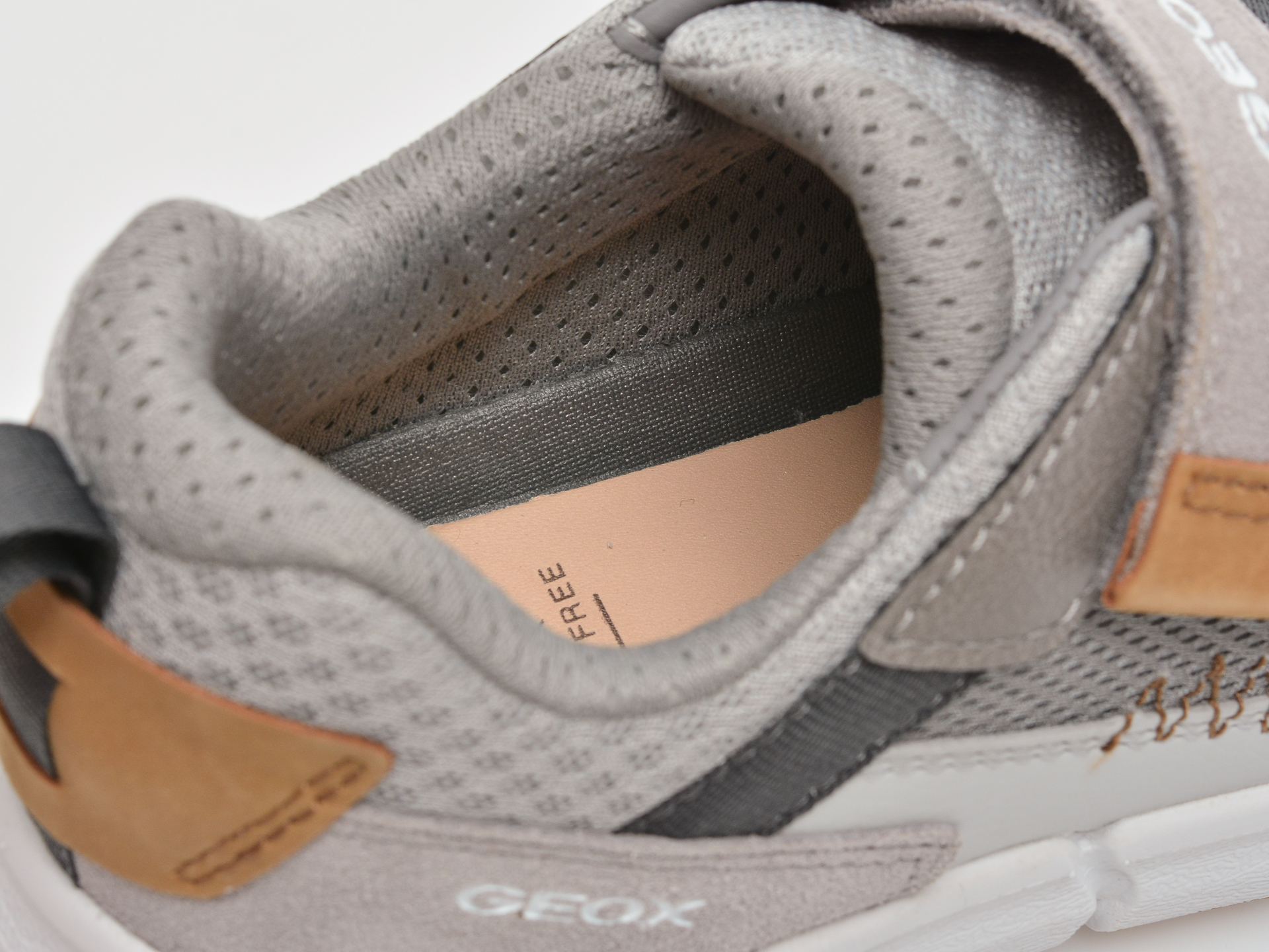 Pantofi sport GEOX gri, J159BB, din material textil si piele naturala - 3