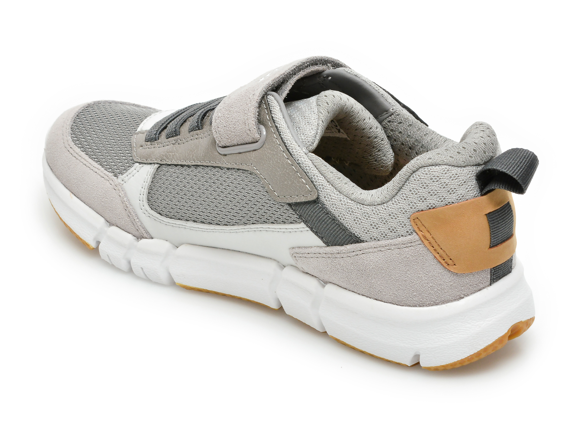 Pantofi sport GEOX gri, J159BB, din material textil si piele naturala - 5