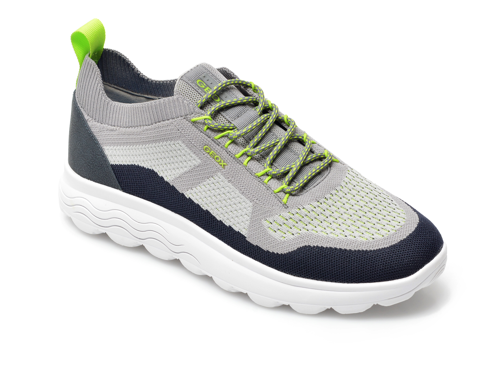 Pantofi sport GEOX gri, U15BYA, din material textil Geox