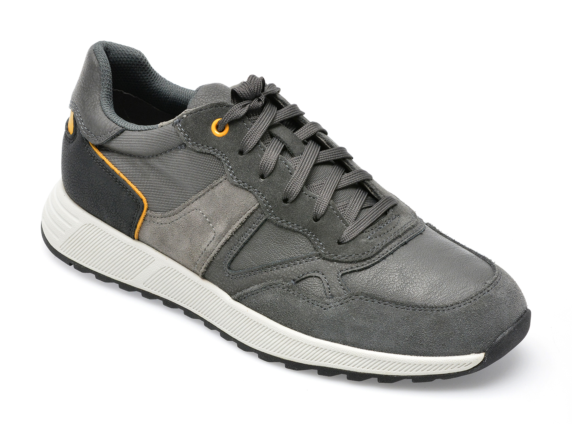 Pantofi sport GEOX gri, U26F1A, din piele naturala /barbati/pantofi /barbati/pantofi