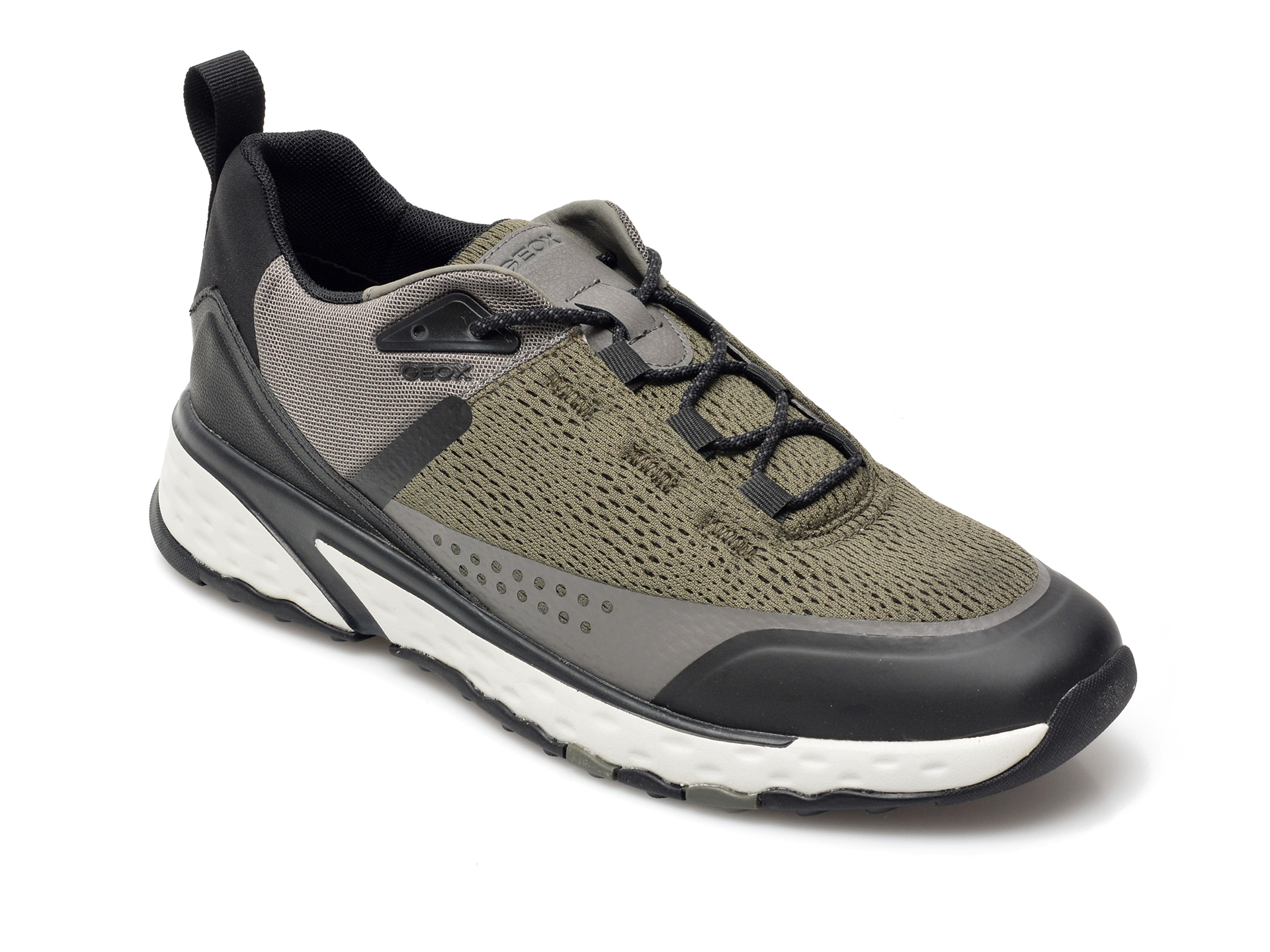 Pantofi sport GEOX kaki, U25ECB, din material textil Geox imagine 2022 13clothing.ro