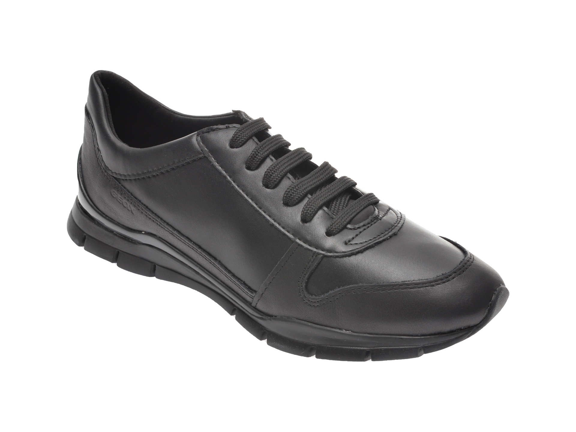 Pantofi sport GEOX negri, D94F2C, din piele naturala