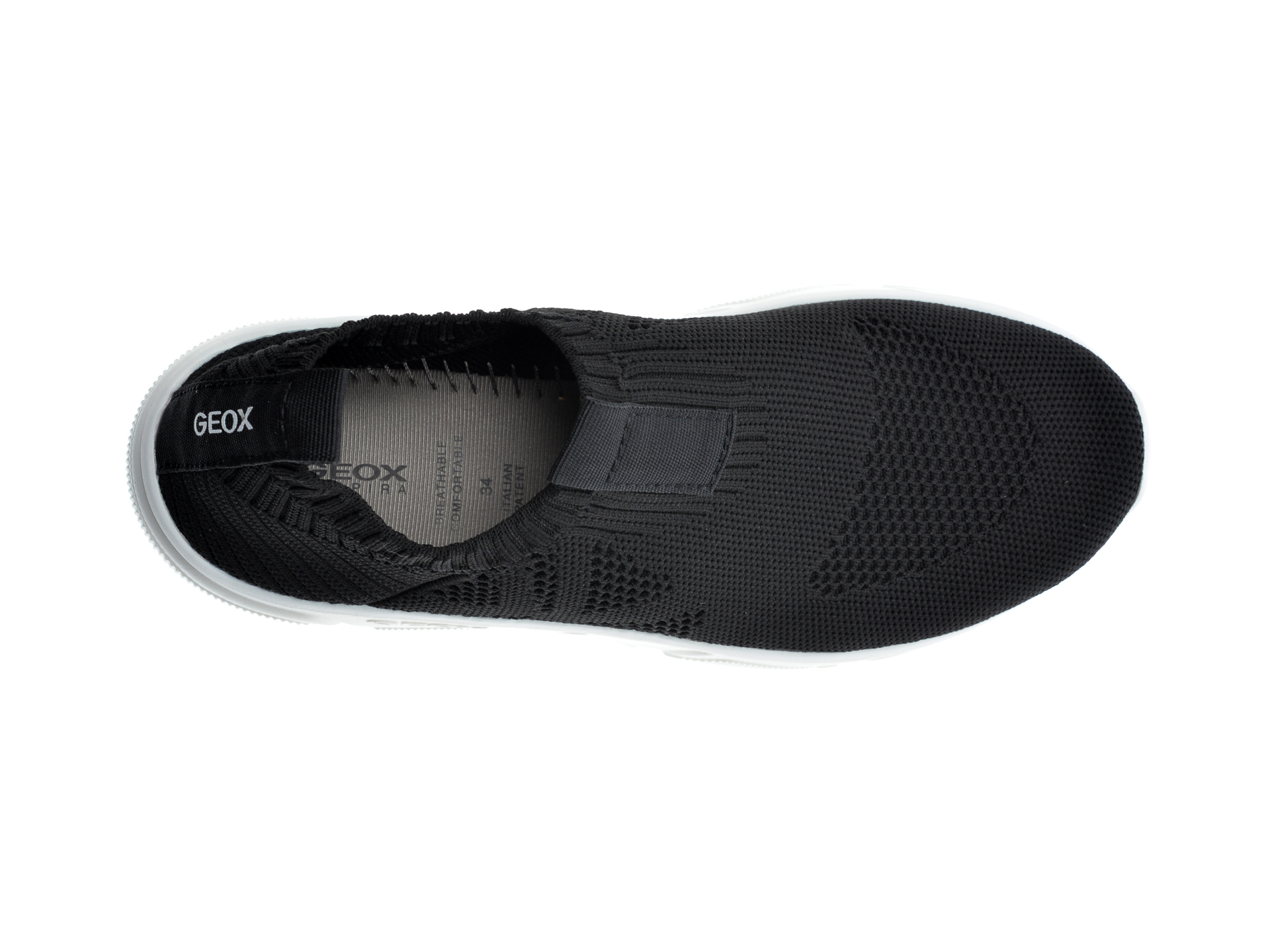 Pantofi sport GEOX negri, J02DMA, din material textil - 6