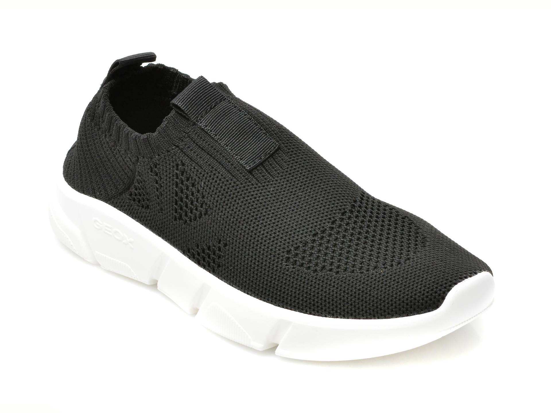 Pantofi sport GEOX negri, J02DMA, din material textil /copii/incaltaminte