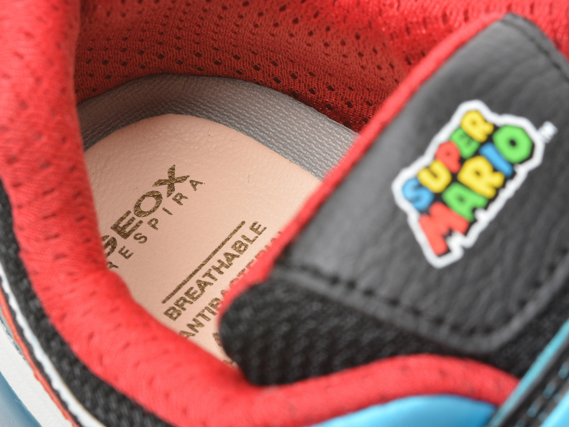 Pantofi sport GEOX negri, J1644A, din material textil si piele naturala - 3