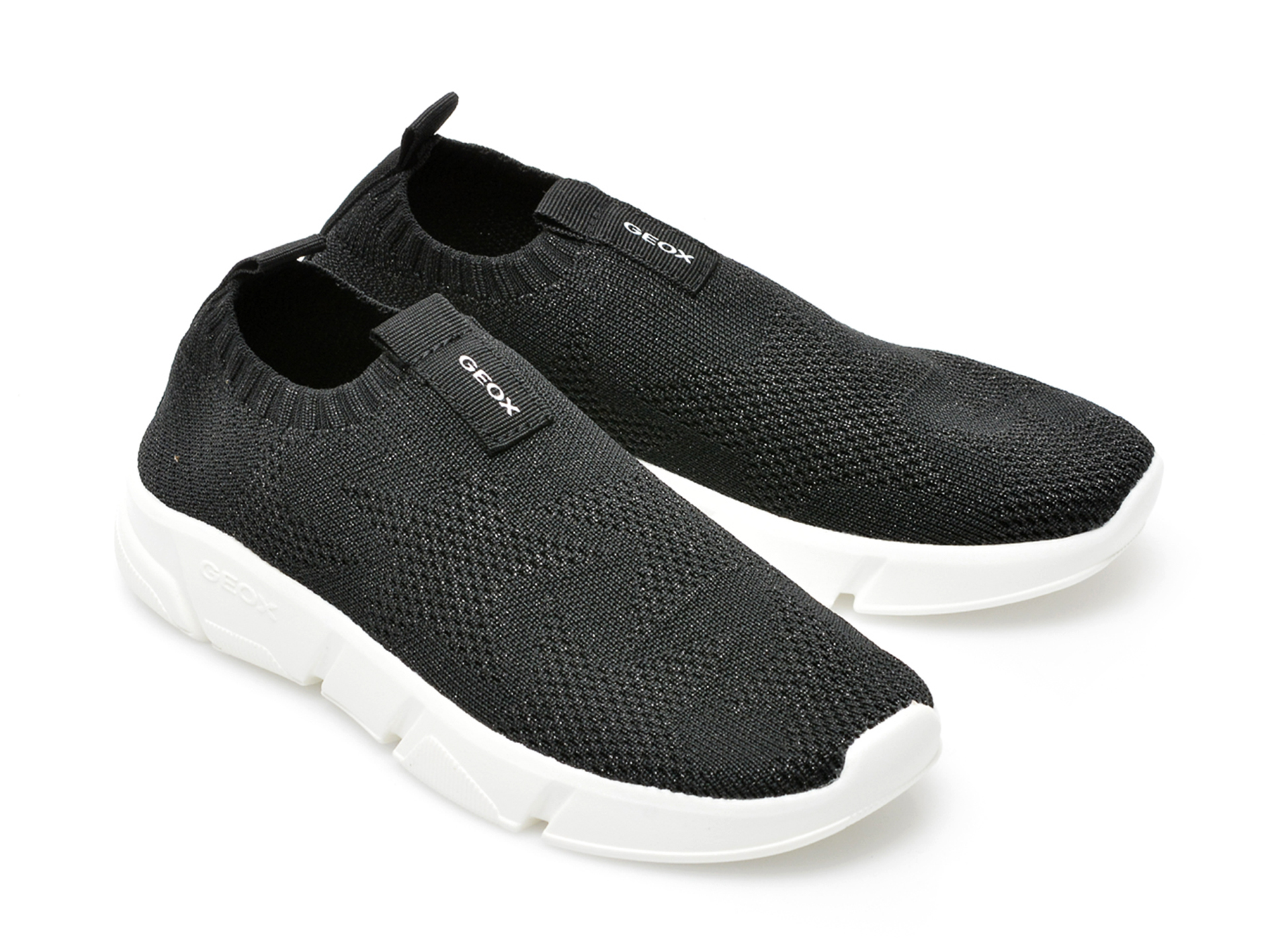 Pantofi sport GEOX negri, J25DLE, din material textil - 4