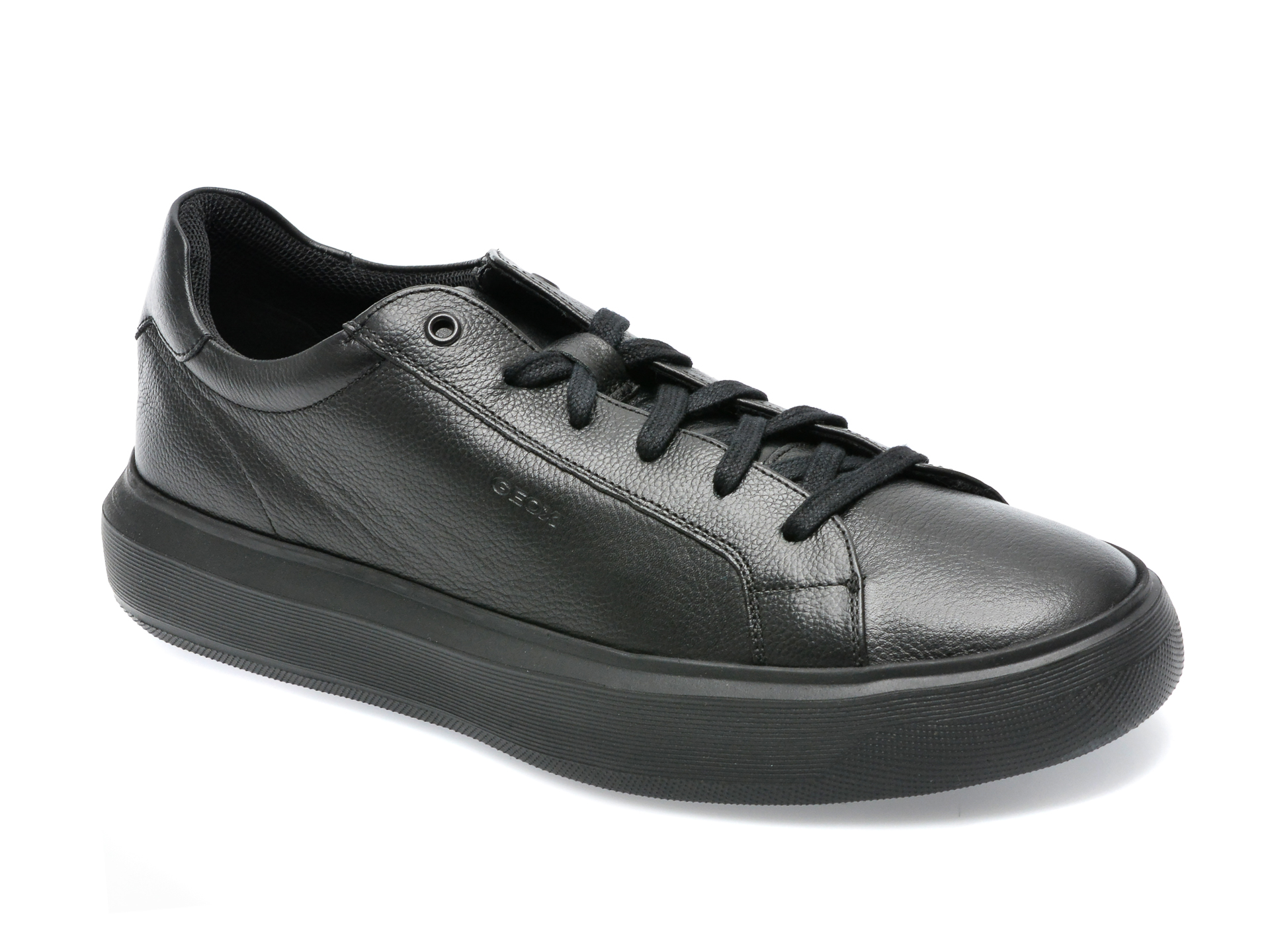 Pantofi sport GEOX negri, U155WB, din piele naturala /barbati/pantofi /barbati/pantofi