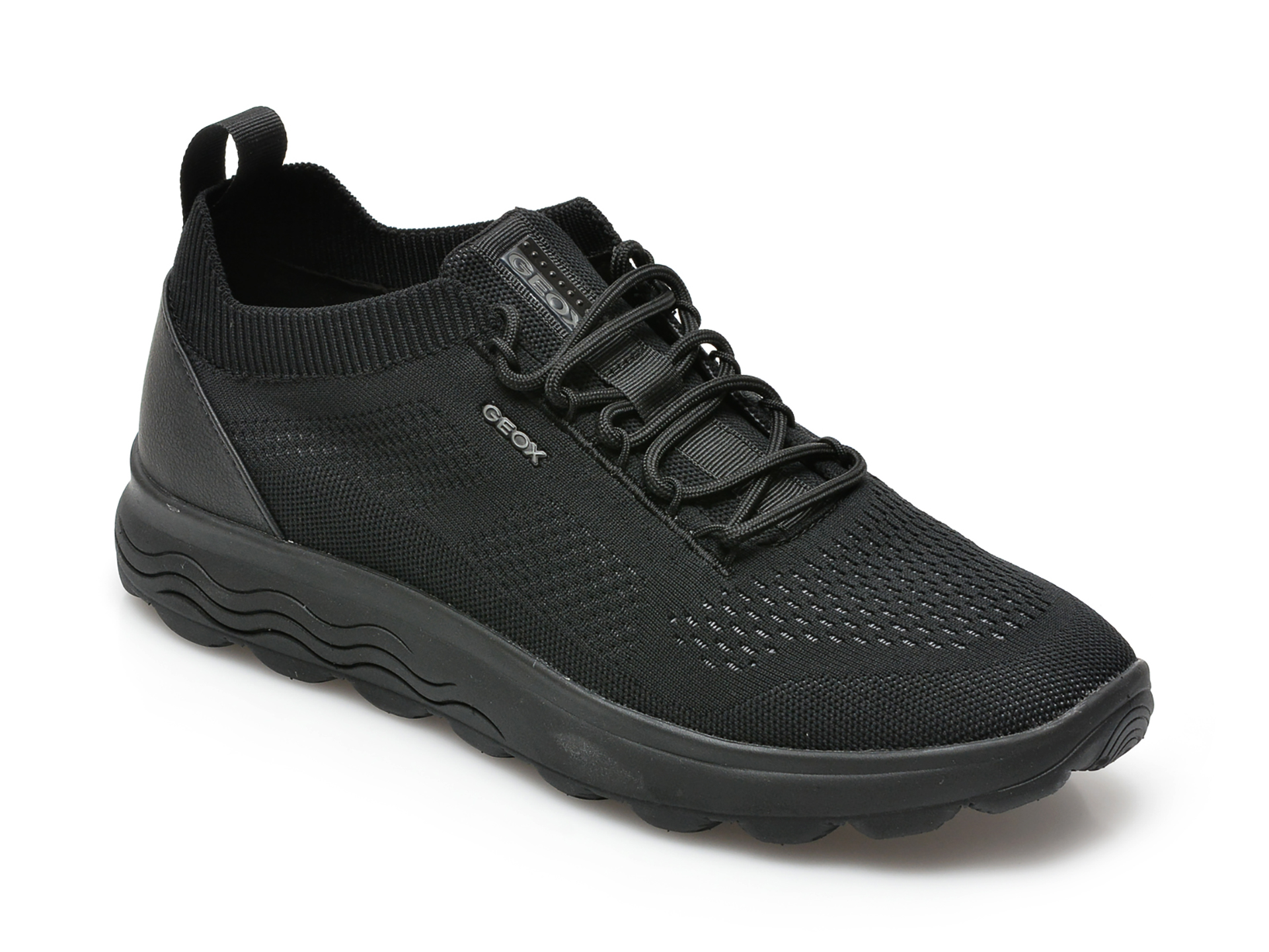 Pantofi sport GEOX negri, U15BYA, din material textil Geox