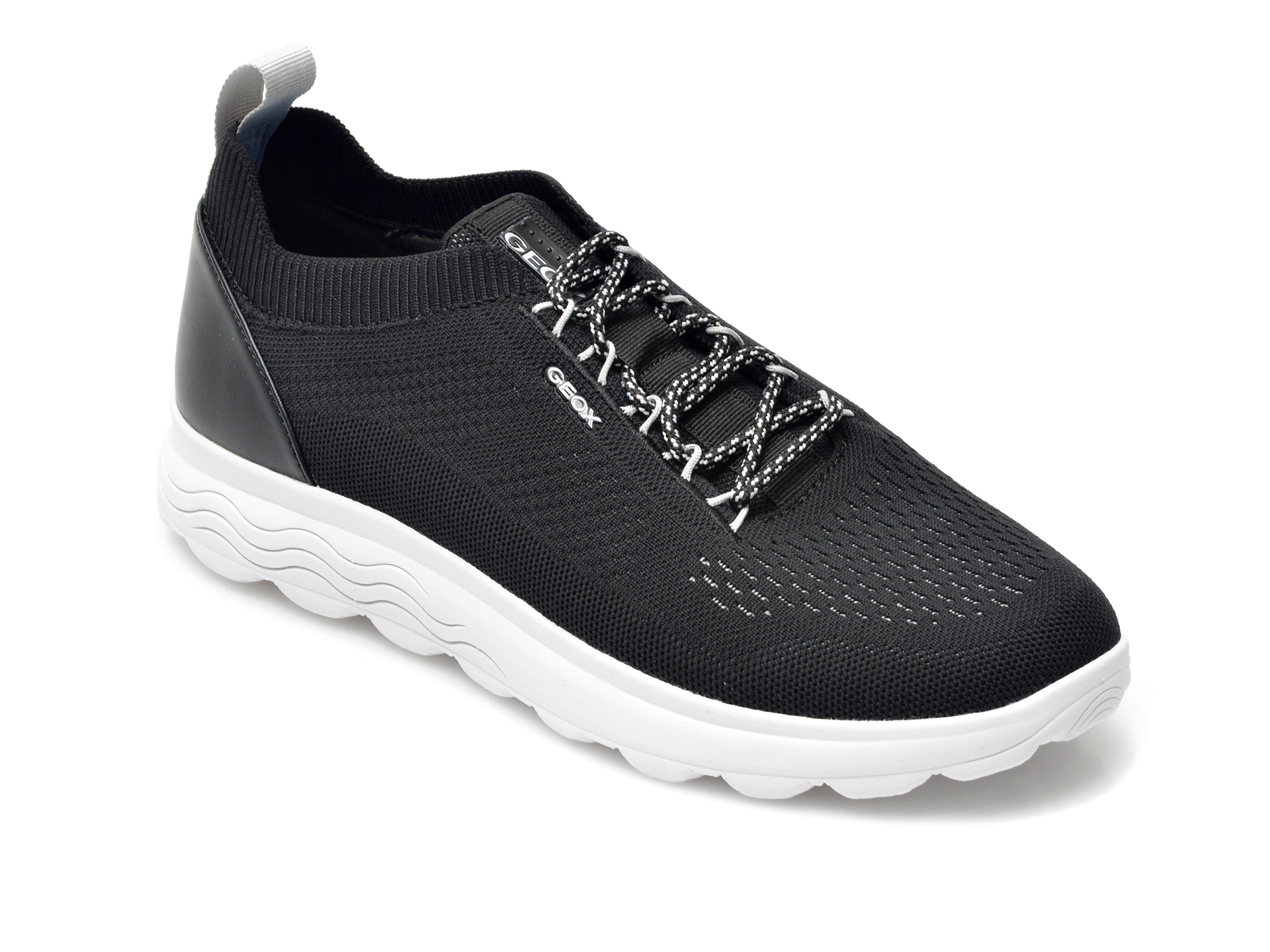 Pantofi sport GEOX negri, U15BYA, din material textil Geox Geox