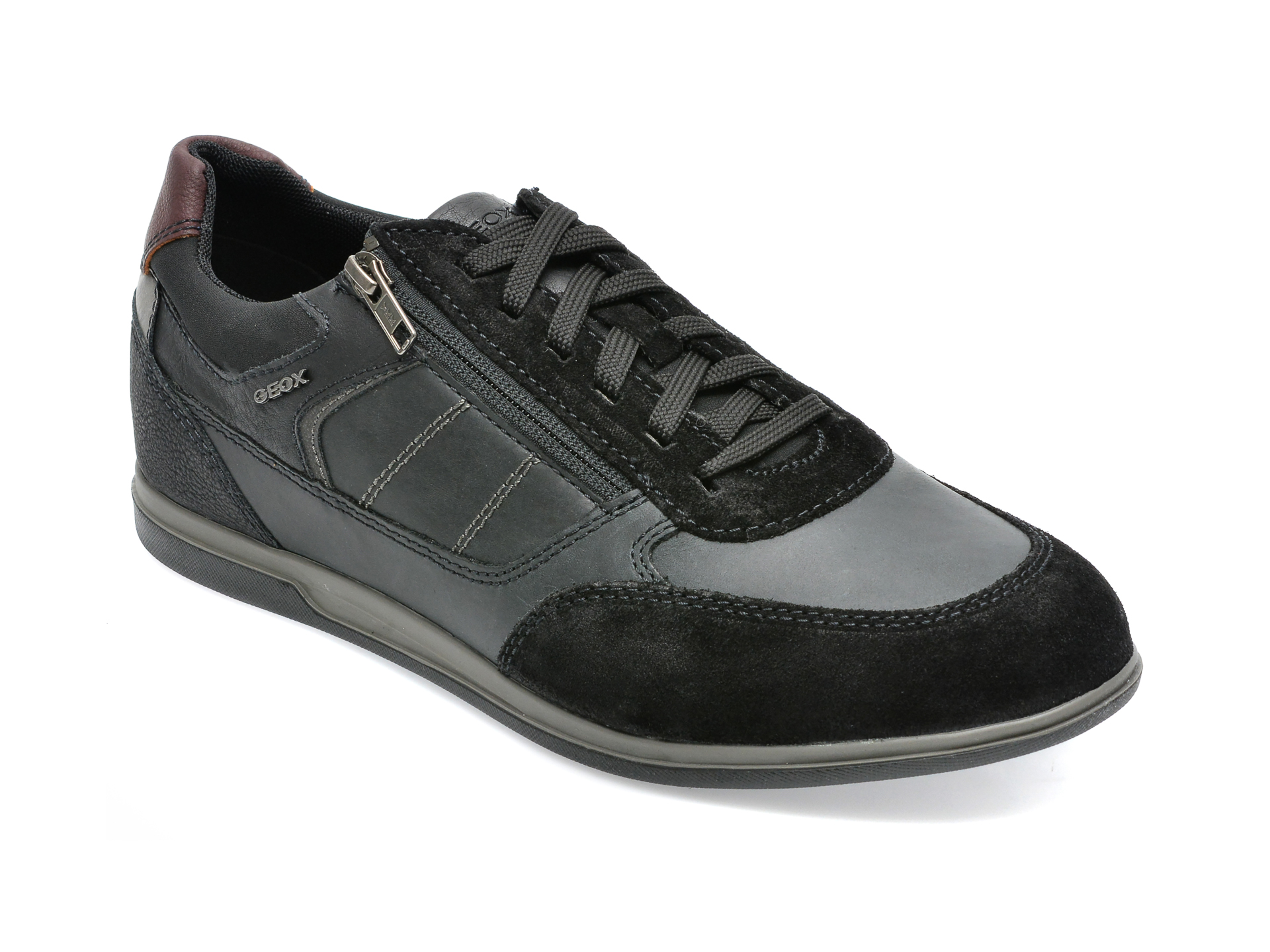 Pantofi sport GEOX negri, U254GA, din piele naturala /barbati/pantofi imagine noua