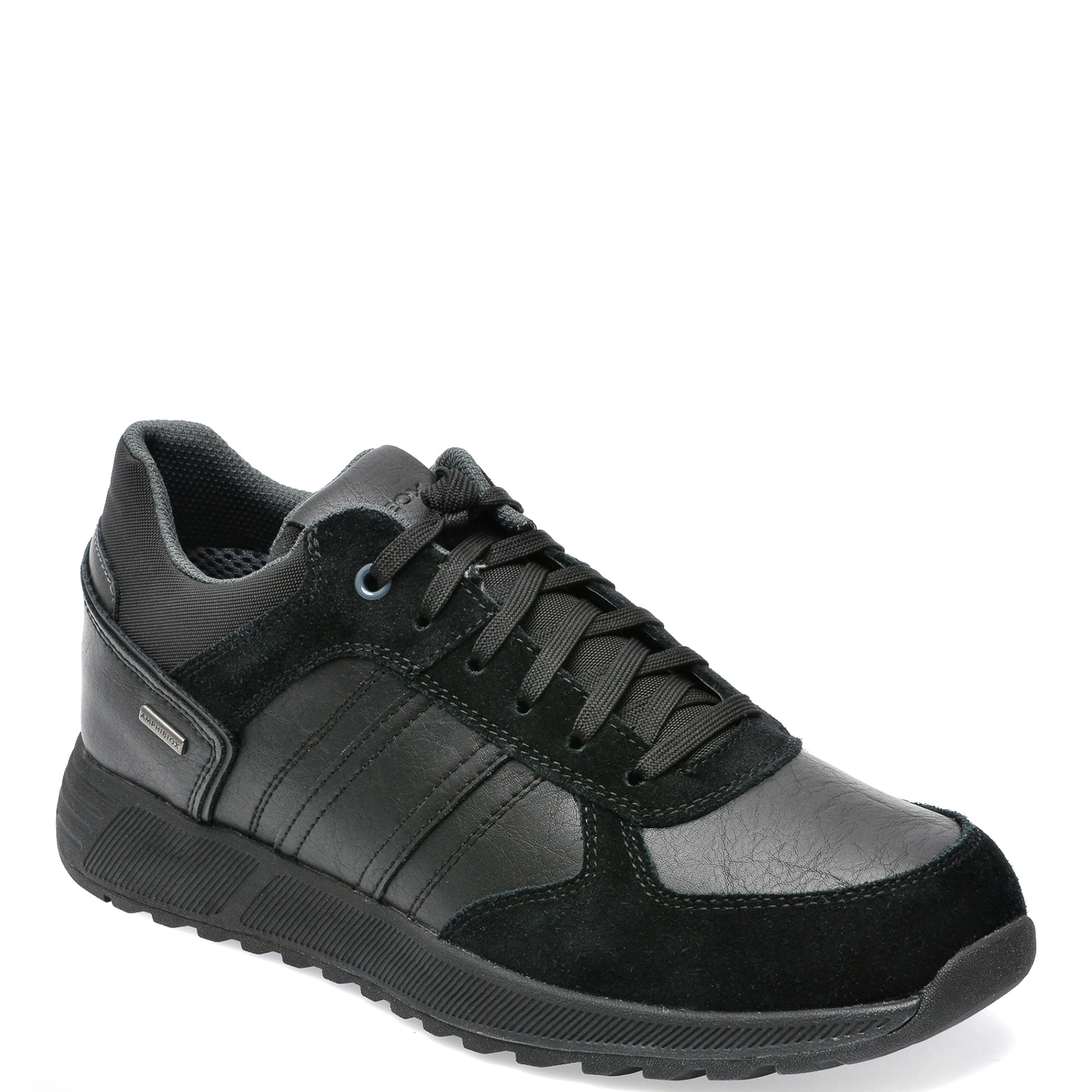 Pantofi sport GEOX negri, U26EXA, din piele naturala /barbati/pantofi imagine noua