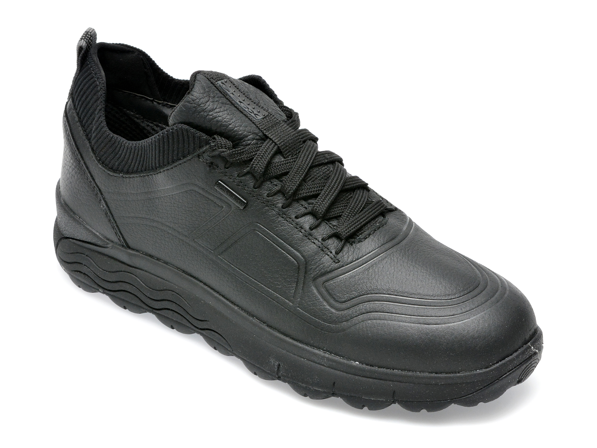 Pantofi sport GEOX negri, U26FDD, din piele naturala