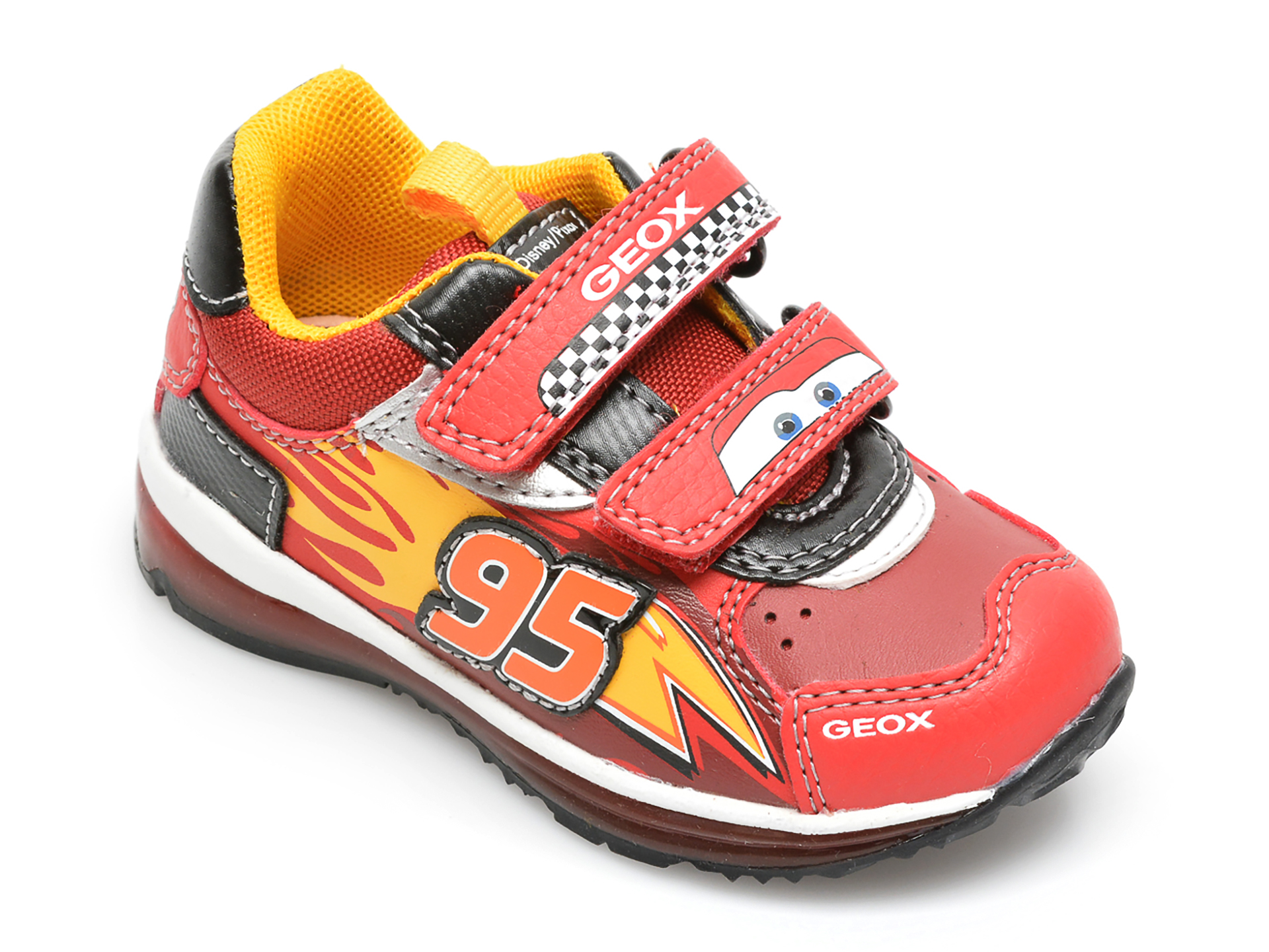 Pantofi sport GEOX rosii, B1684B, din piele ecologica imagine reduceri black friday 2021 Geox
