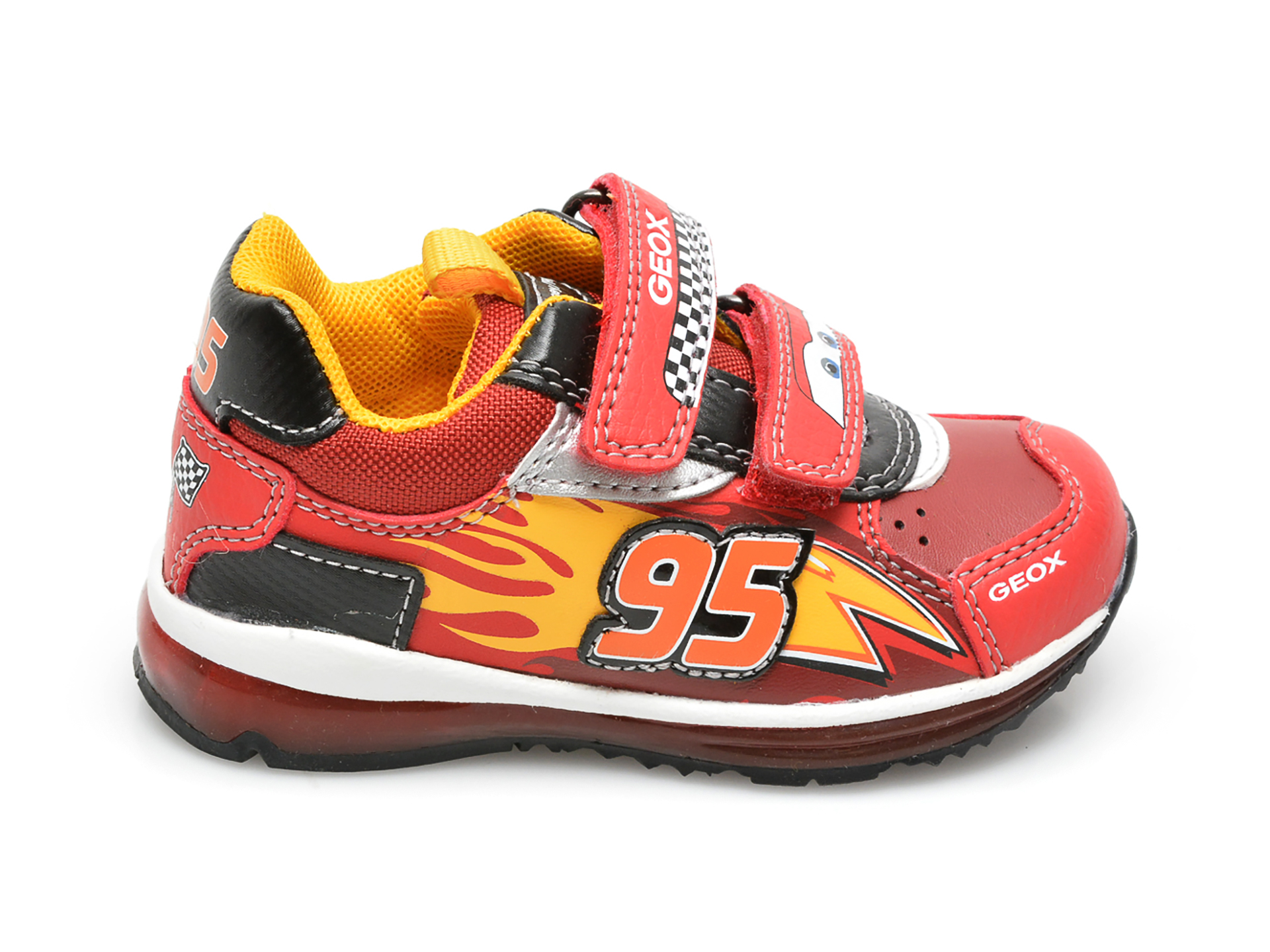 Pantofi sport GEOX rosii, B1684B, din piele ecologica - 1