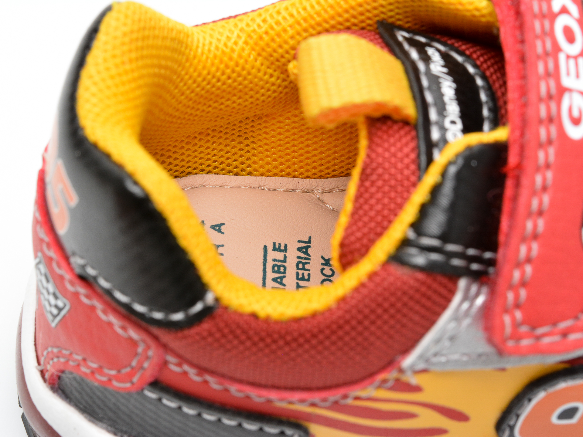 Pantofi sport GEOX rosii, B1684B, din piele ecologica - 3