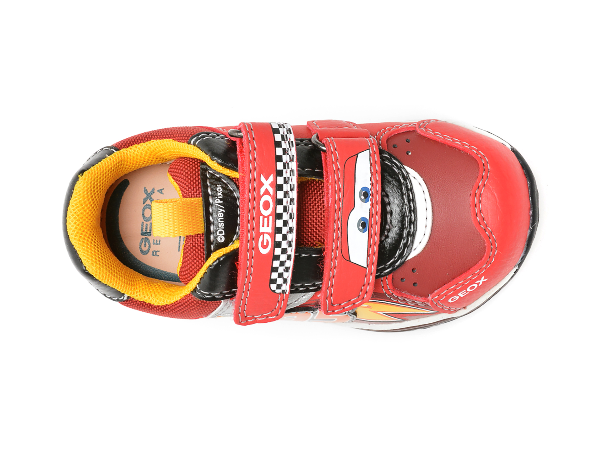 Pantofi sport GEOX rosii, B1684B, din piele ecologica - 6