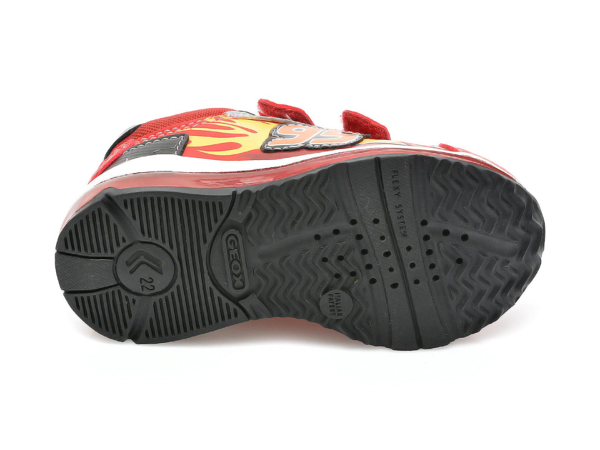 Pantofi sport GEOX rosii, B1684B, din piele ecologica - 7