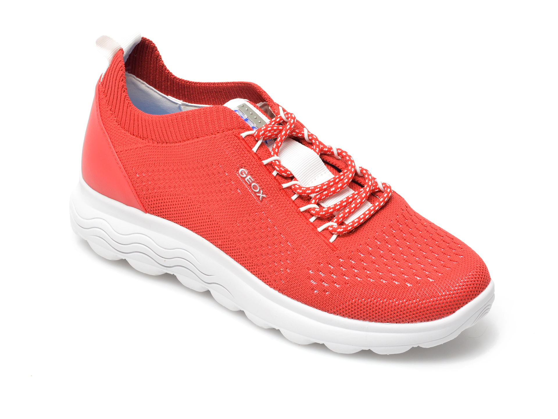 Pantofi sport GEOX rosii, D15NUA, din material textil Geox imagine noua