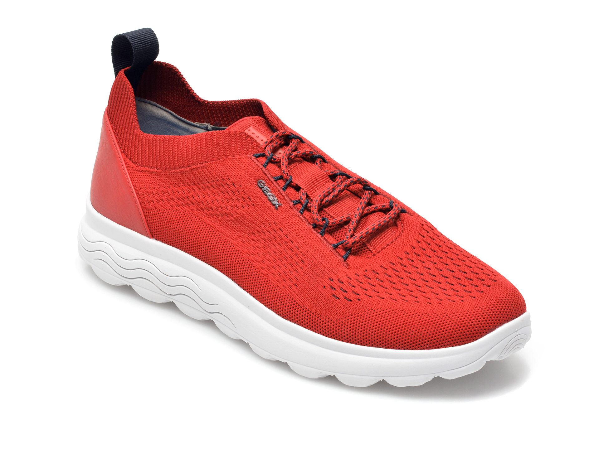 Pantofi sport GEOX rosii, U15BYA, din material textil Geox