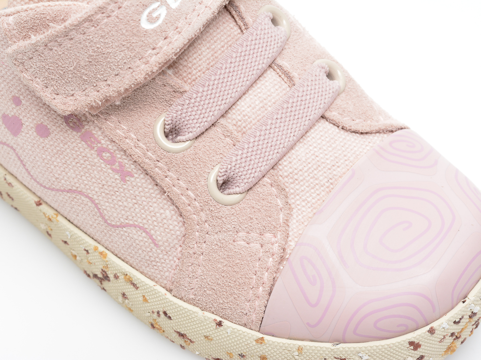 Pantofi sport GEOX roz, B25D5C, din material textil - 2