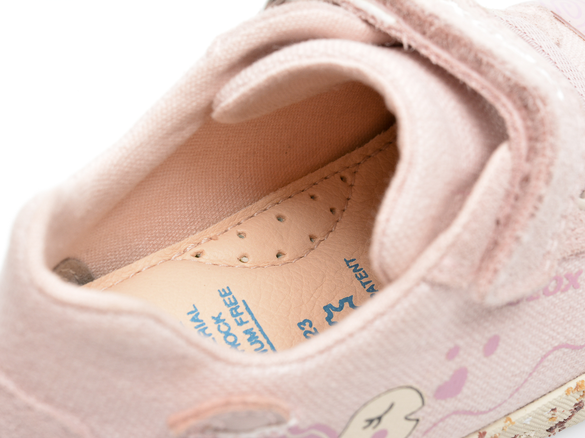 Pantofi sport GEOX roz, B25D5C, din material textil - 3