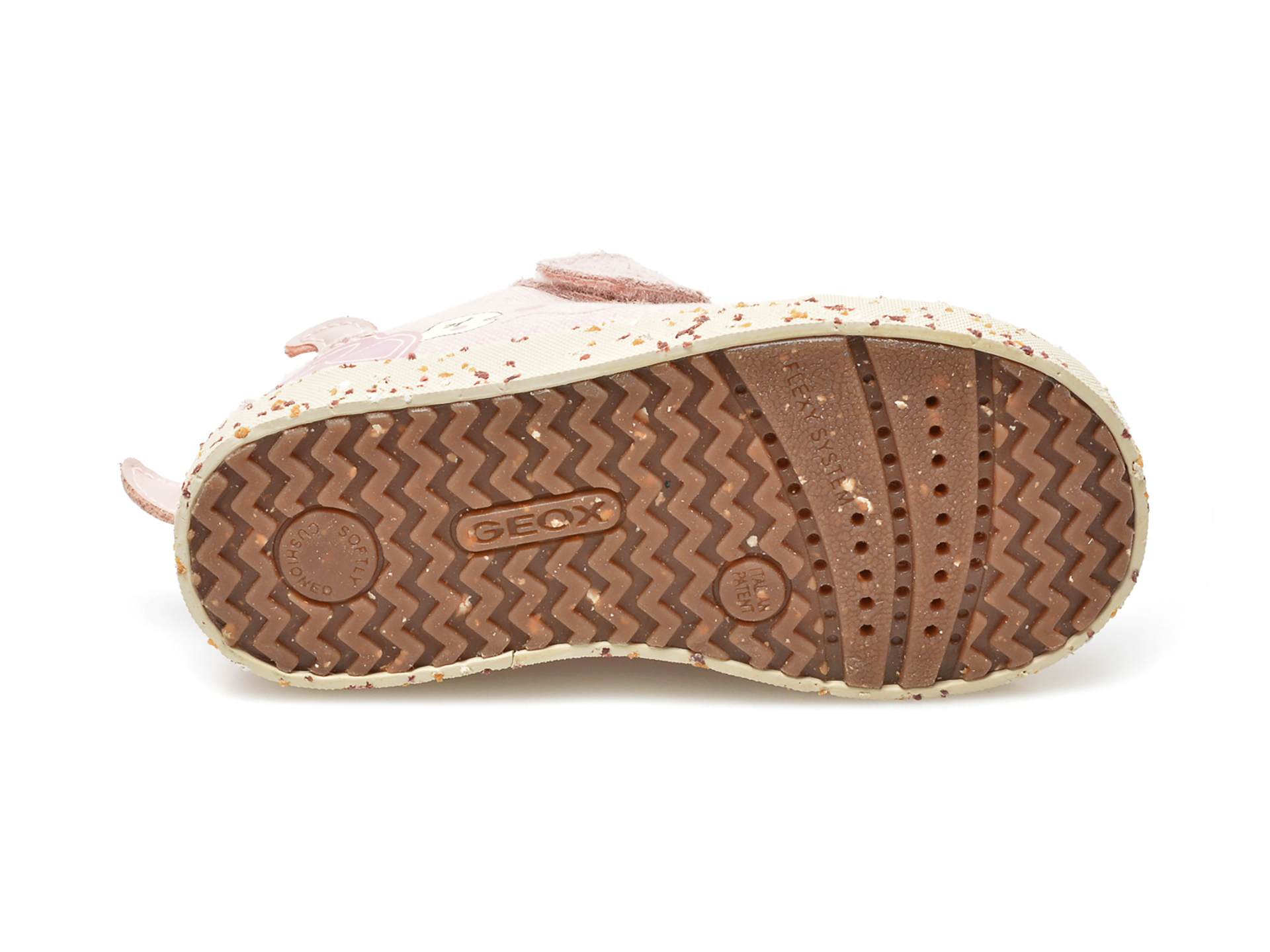 Pantofi sport GEOX roz, B25D5C, din material textil - 7