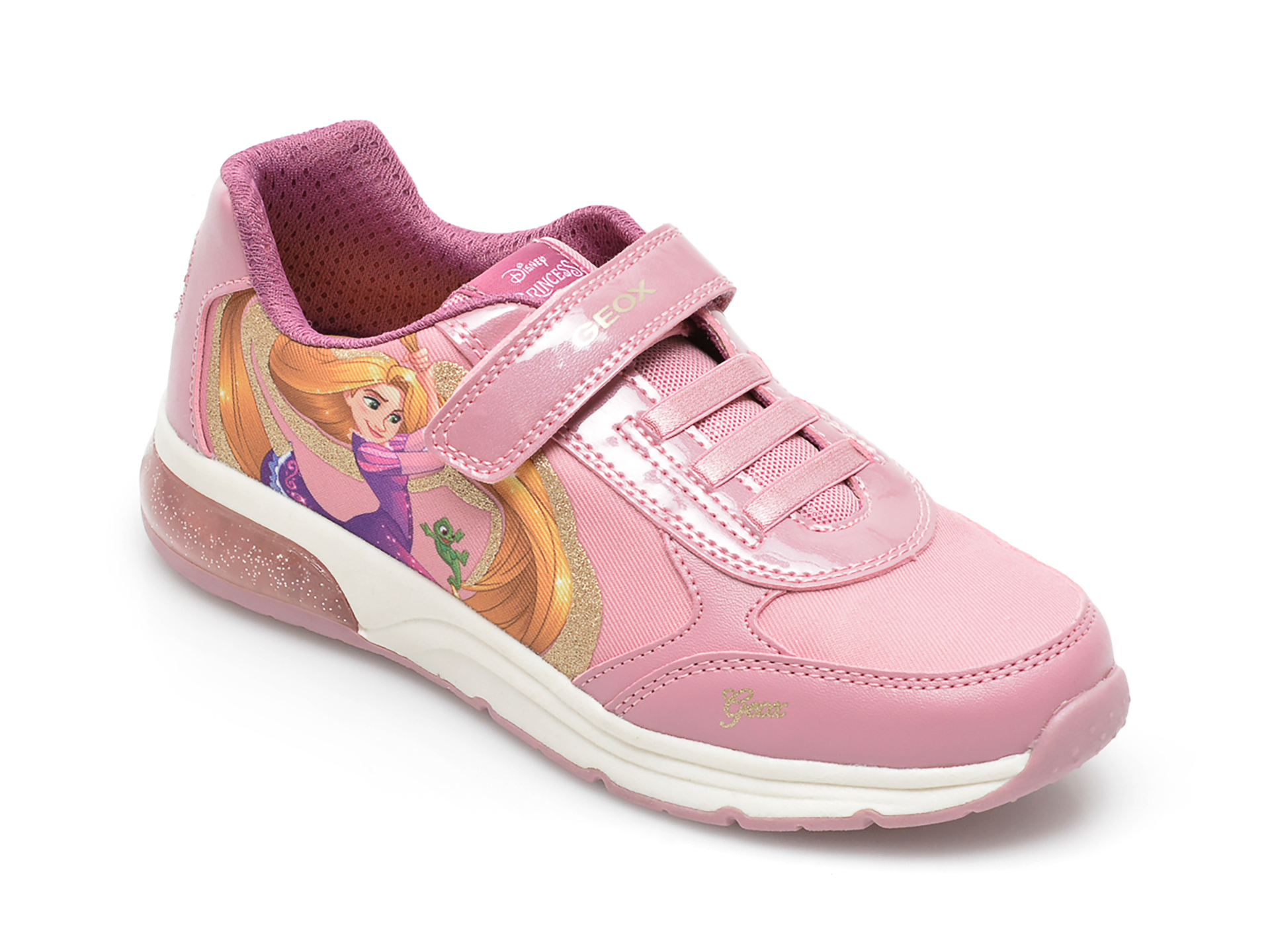 Pantofi sport GEOX roz, J258VA, din piele ecologica /copii/incaltaminte