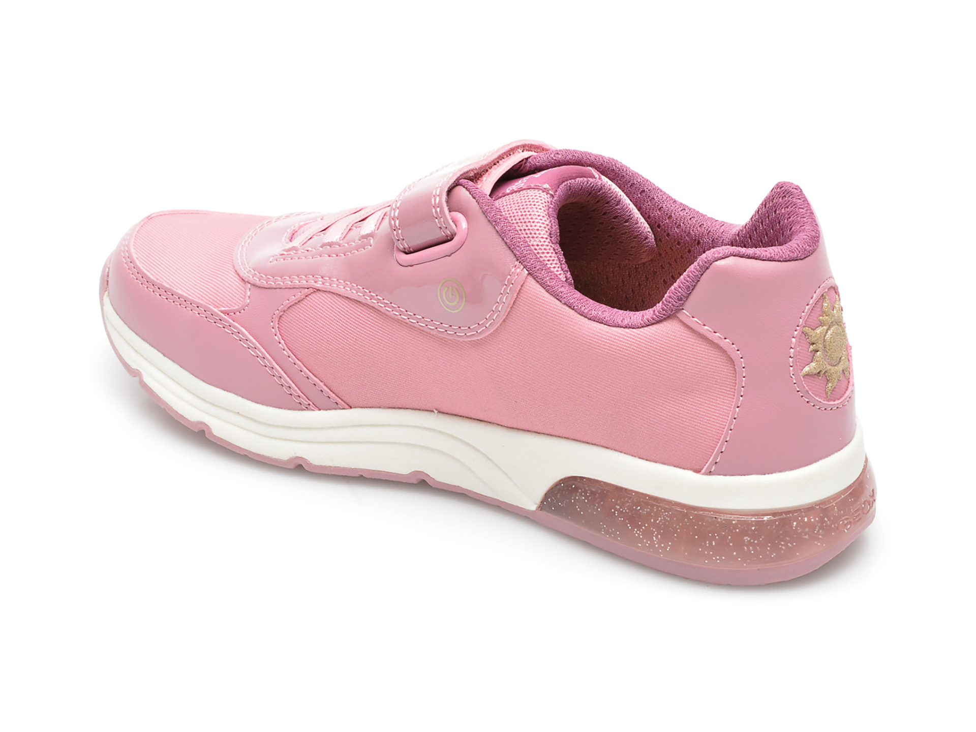 Pantofi sport GEOX roz, J258VA, din piele ecologica - 5