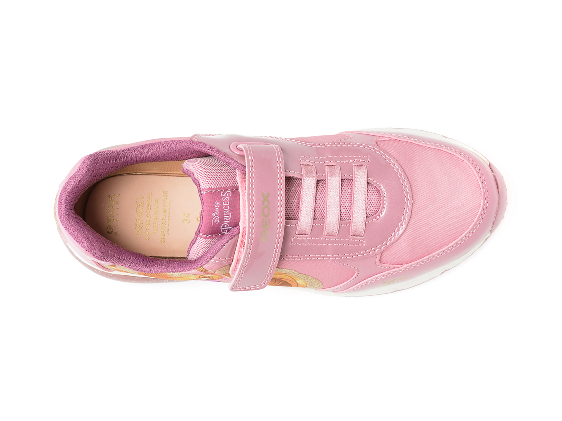 Pantofi sport GEOX roz, J258VA, din piele ecologica - 6