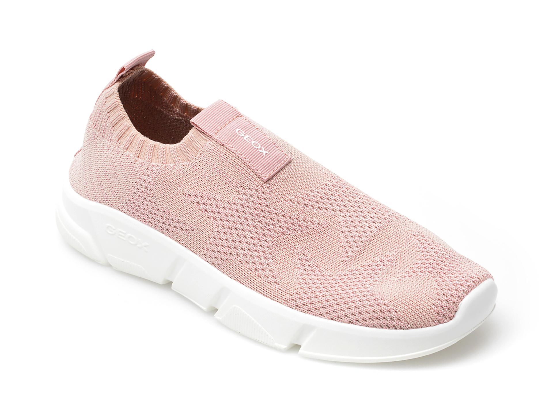 Pantofi sport GEOX roz, J25DLE, din material textil Geox imagine 2022 13clothing.ro