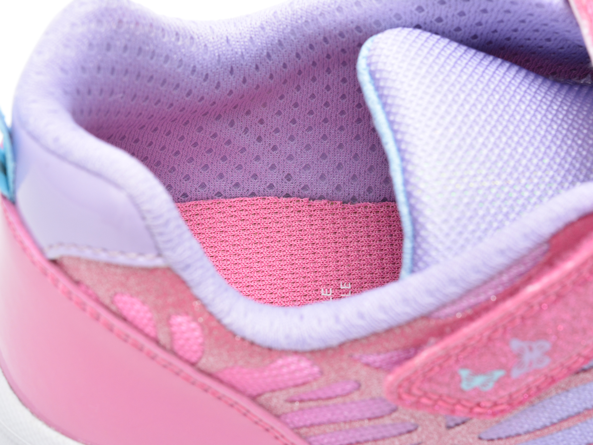 Pantofi sport GEOX roz, J25E9B, din material textil si piele ecologica - 3