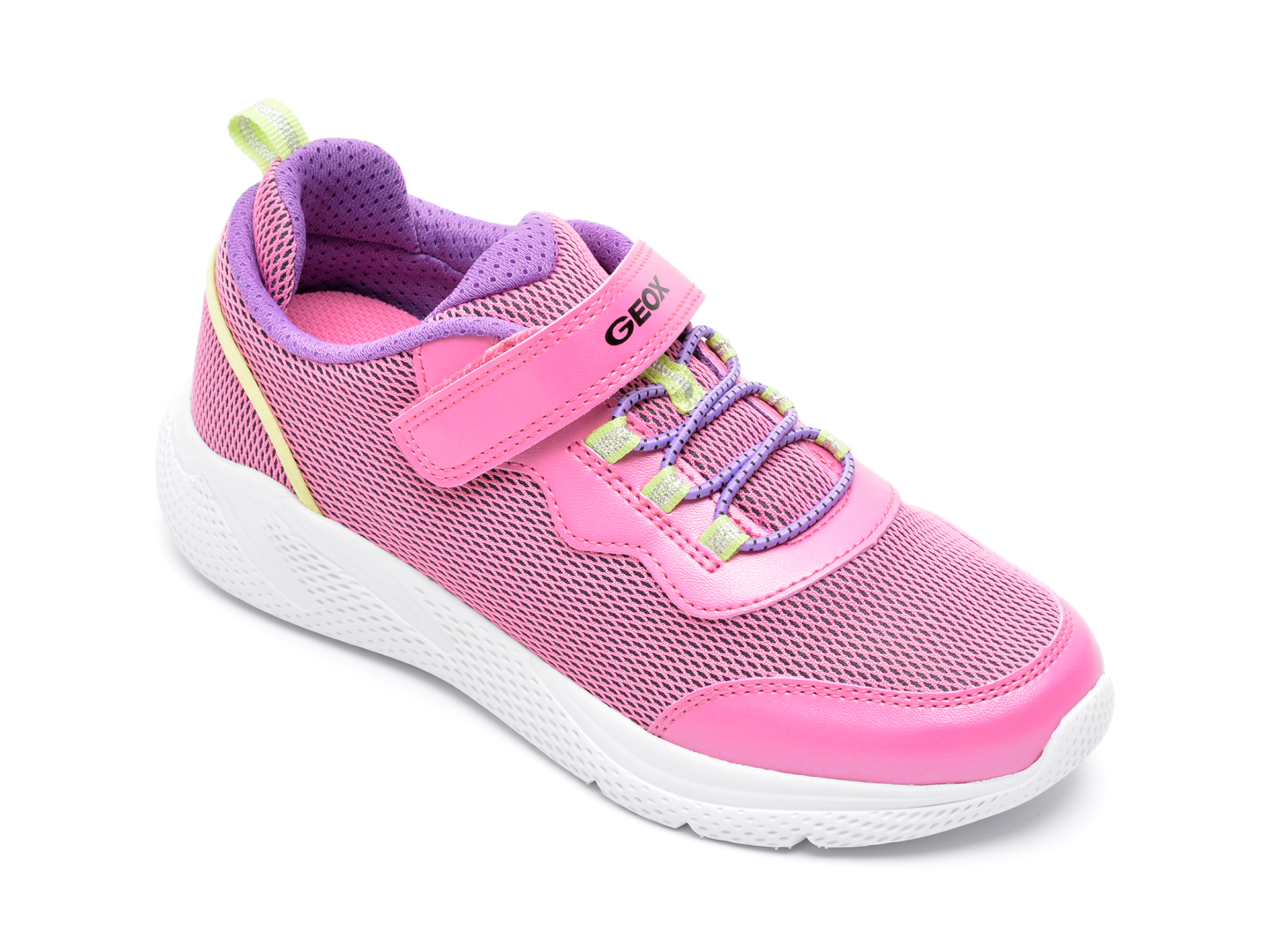 Pantofi sport GEOX roz, J25FWD, din material textil /copii/incaltaminte