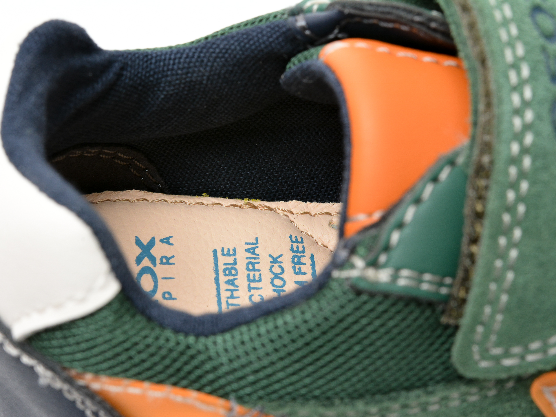 Pantofi sport GEOX verzi, B253CA, din material textil si piele intoarsa - 3