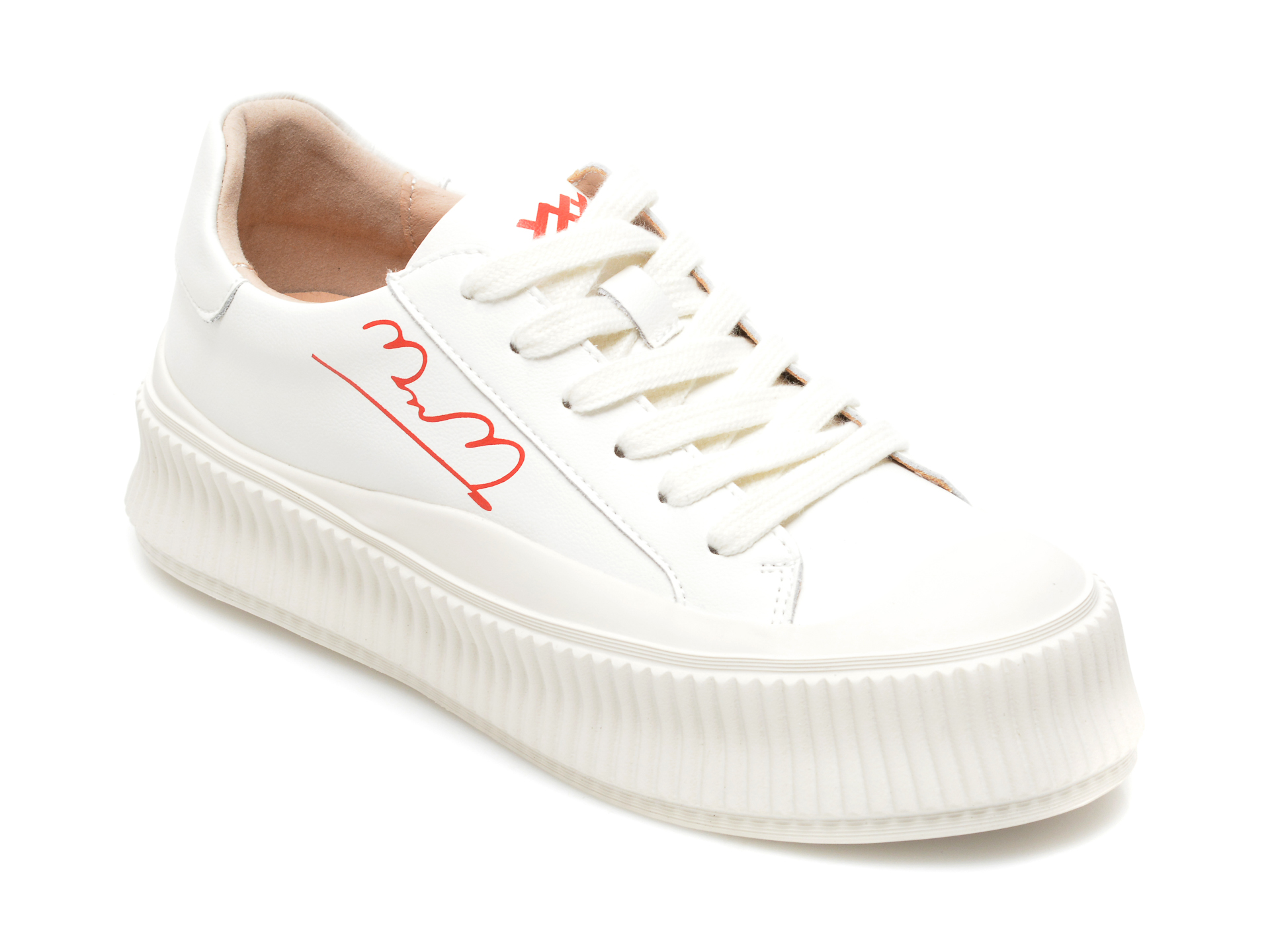 Pantofi sport GRYXX albi, 15156, din piele naturala Gryxx Gryxx