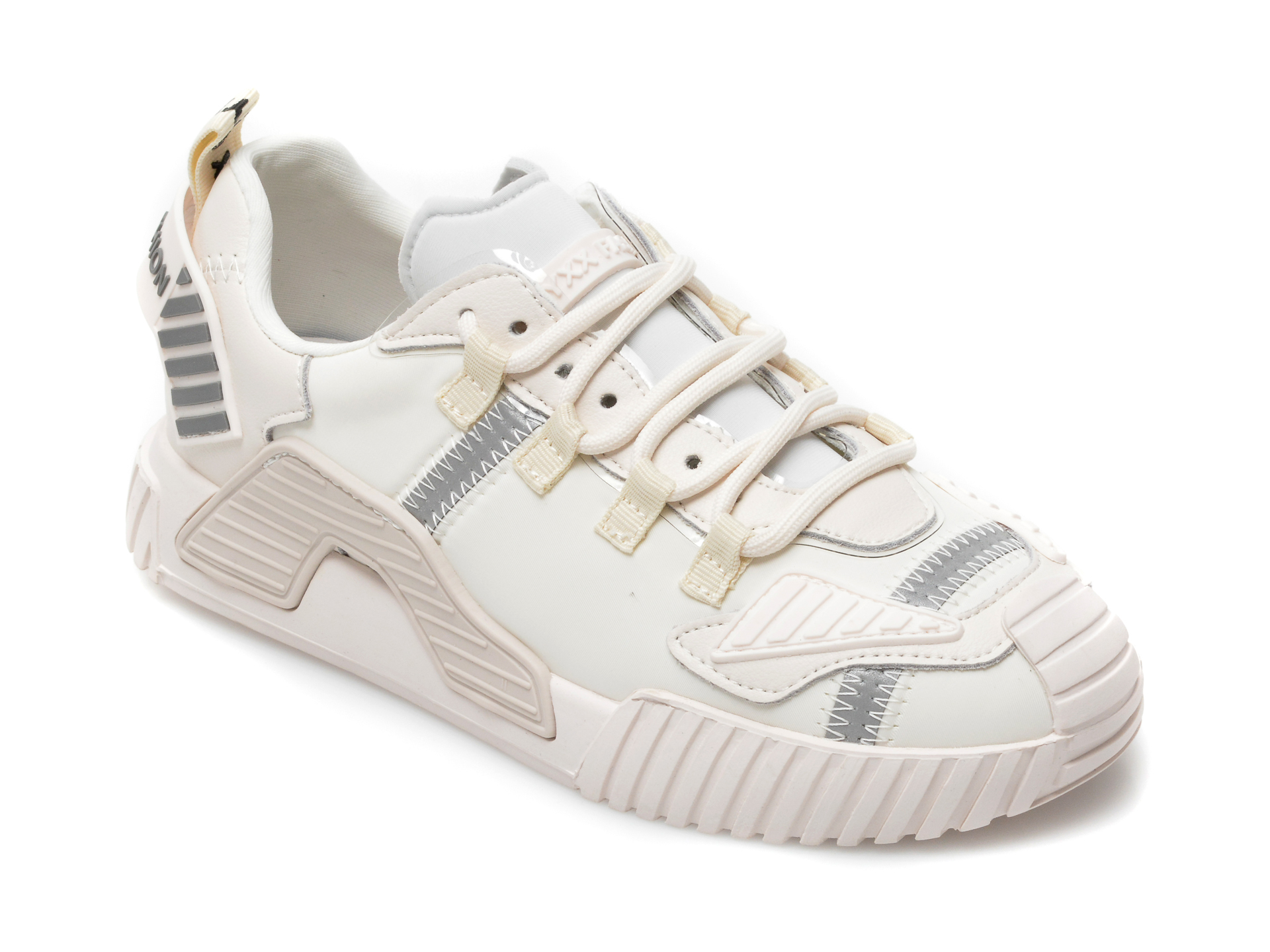Pantofi sport GRYXX albi, 2081, din material textil si piele naturala Gryxx
