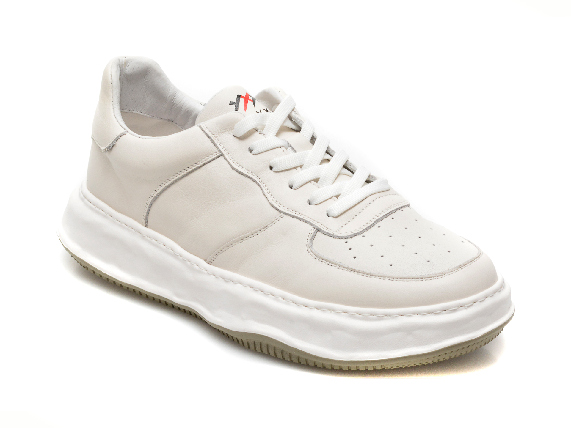 Pantofi sport GRYXX albi, 20863, din piele naturala Gryxx