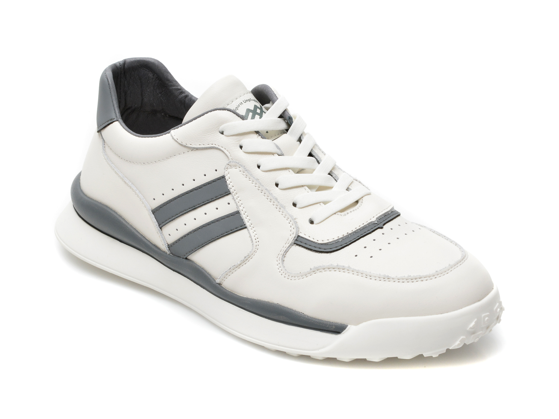Pantofi sport GRYXX albi, 21215, din piele naturala