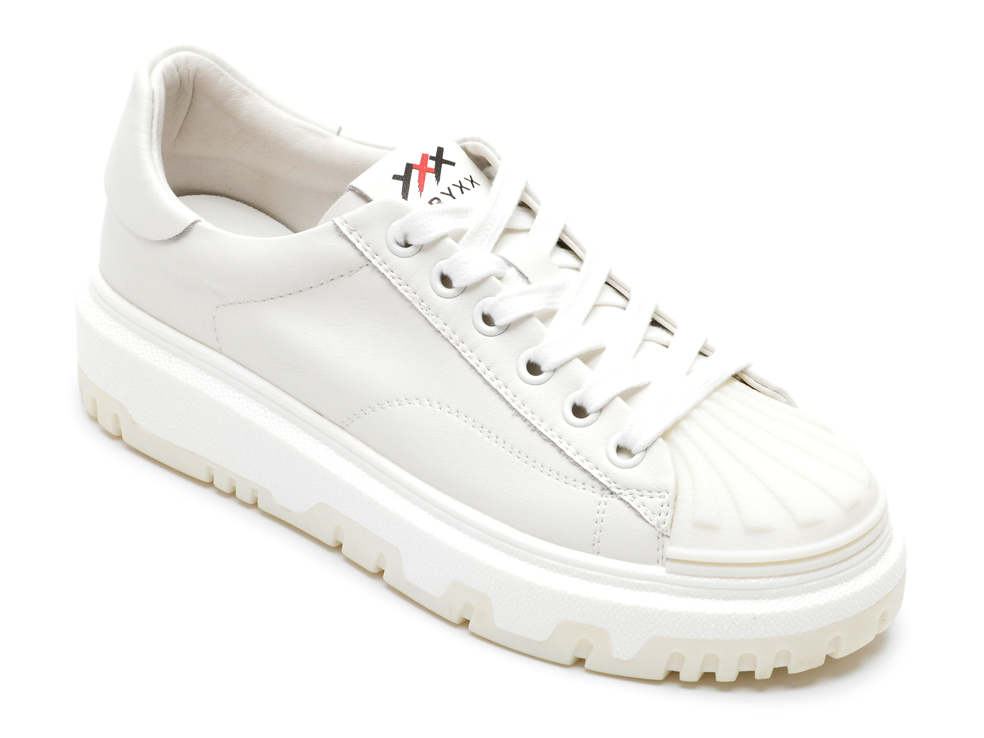 Pantofi sport GRYXX albi, 21308, din piele naturala 2022 ❤️ Pret Super Black Friday otter.ro imagine noua 2022