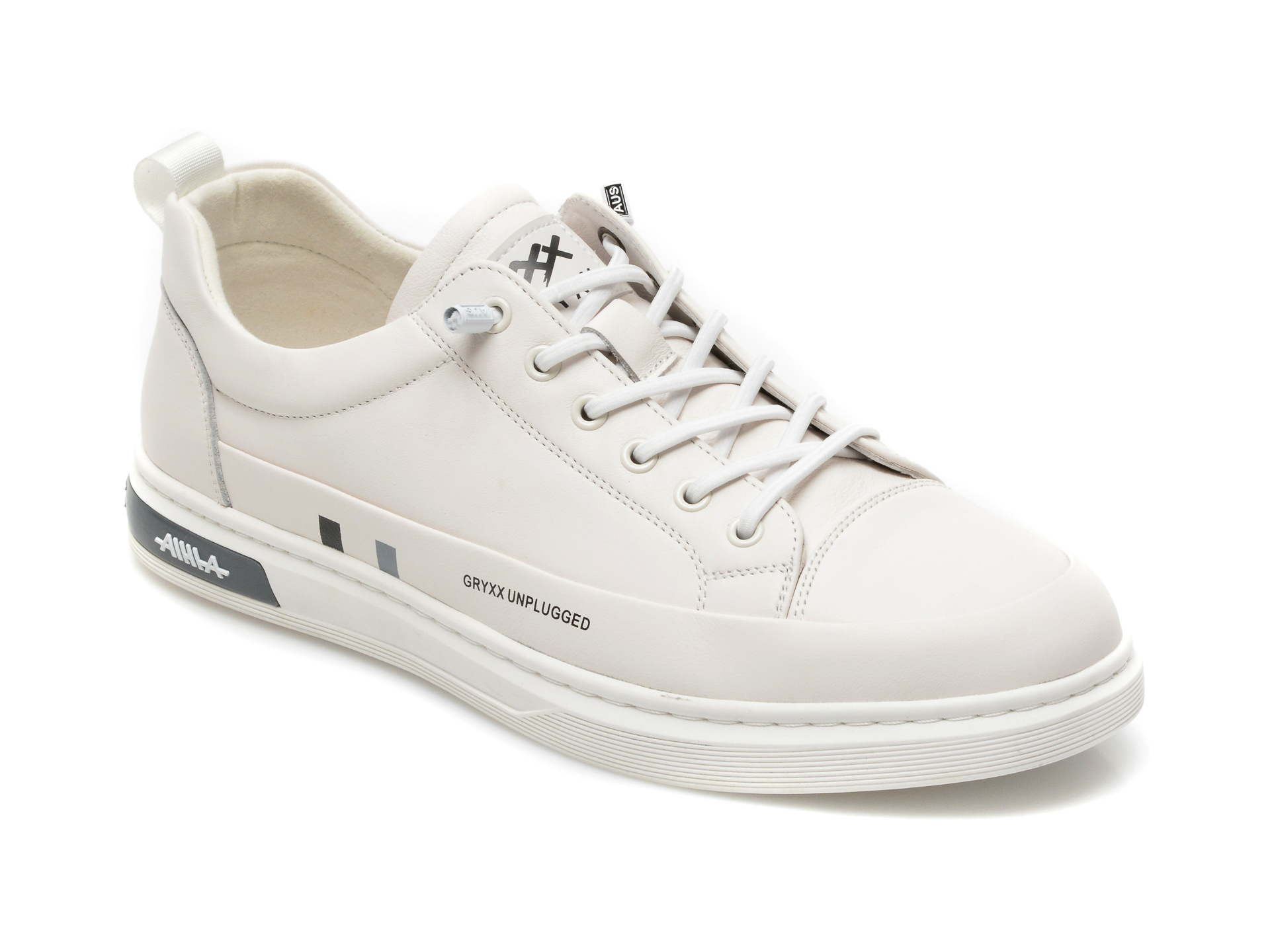 Pantofi sport GRYXX albi, 215223, din piele naturala Gryxx Gryxx