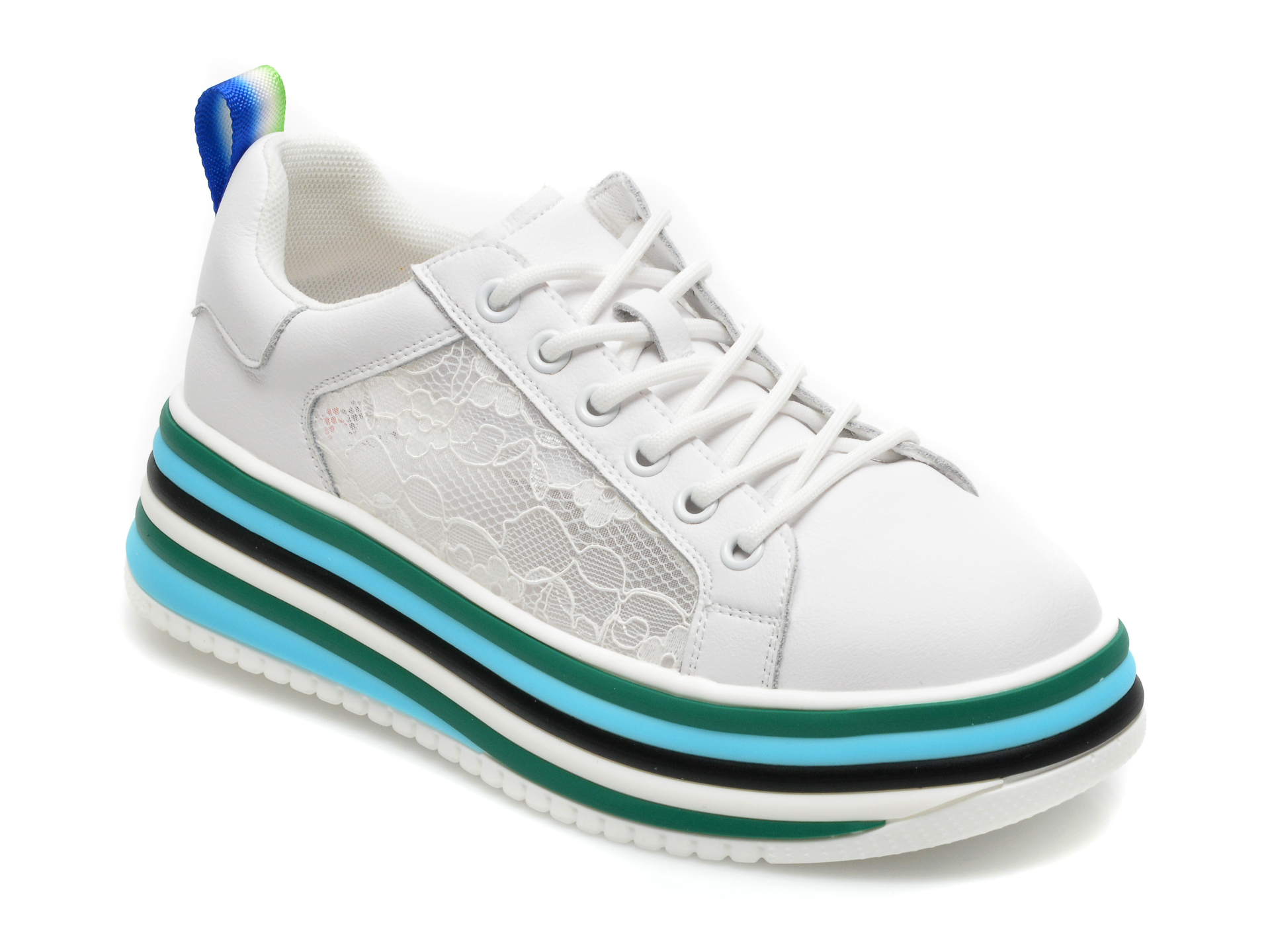 Pantofi sport GRYXX albi 2160, din material textil si piele naturala Gryxx Gryxx