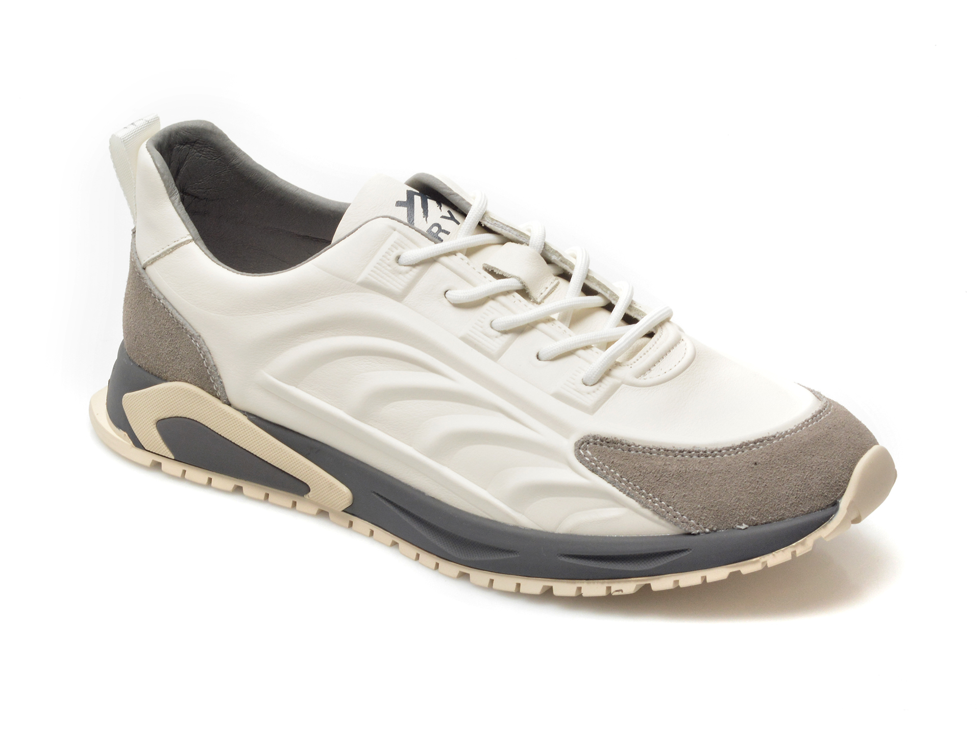 Pantofi sport GRYXX albi, 21933, din piele naturala