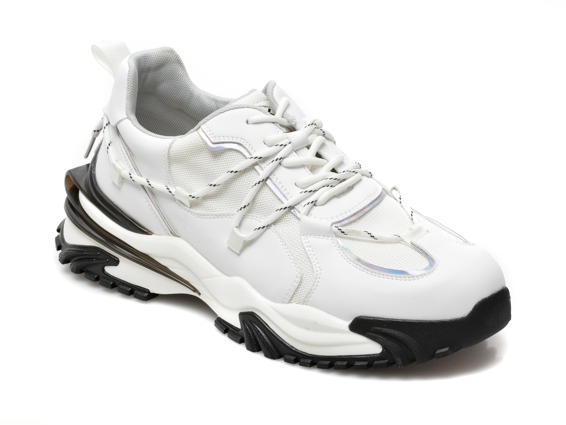 Pantofi sport GRYXX albi, 21C009, din material textil si piele naturala Gryxx imagine noua