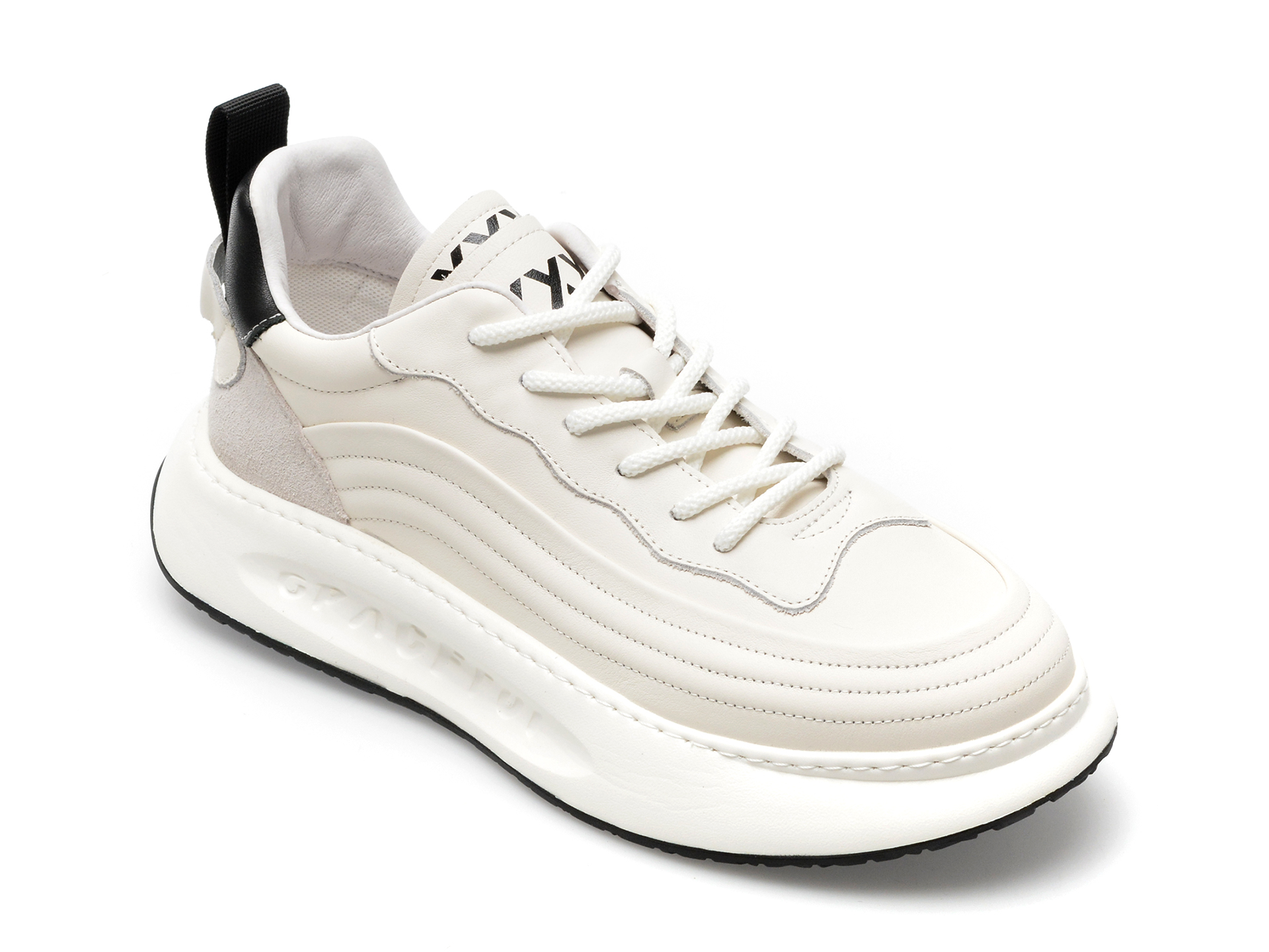 Pantofi sport GRYXX albi, 22037, din piele naturala BARBATI 2023-09-28