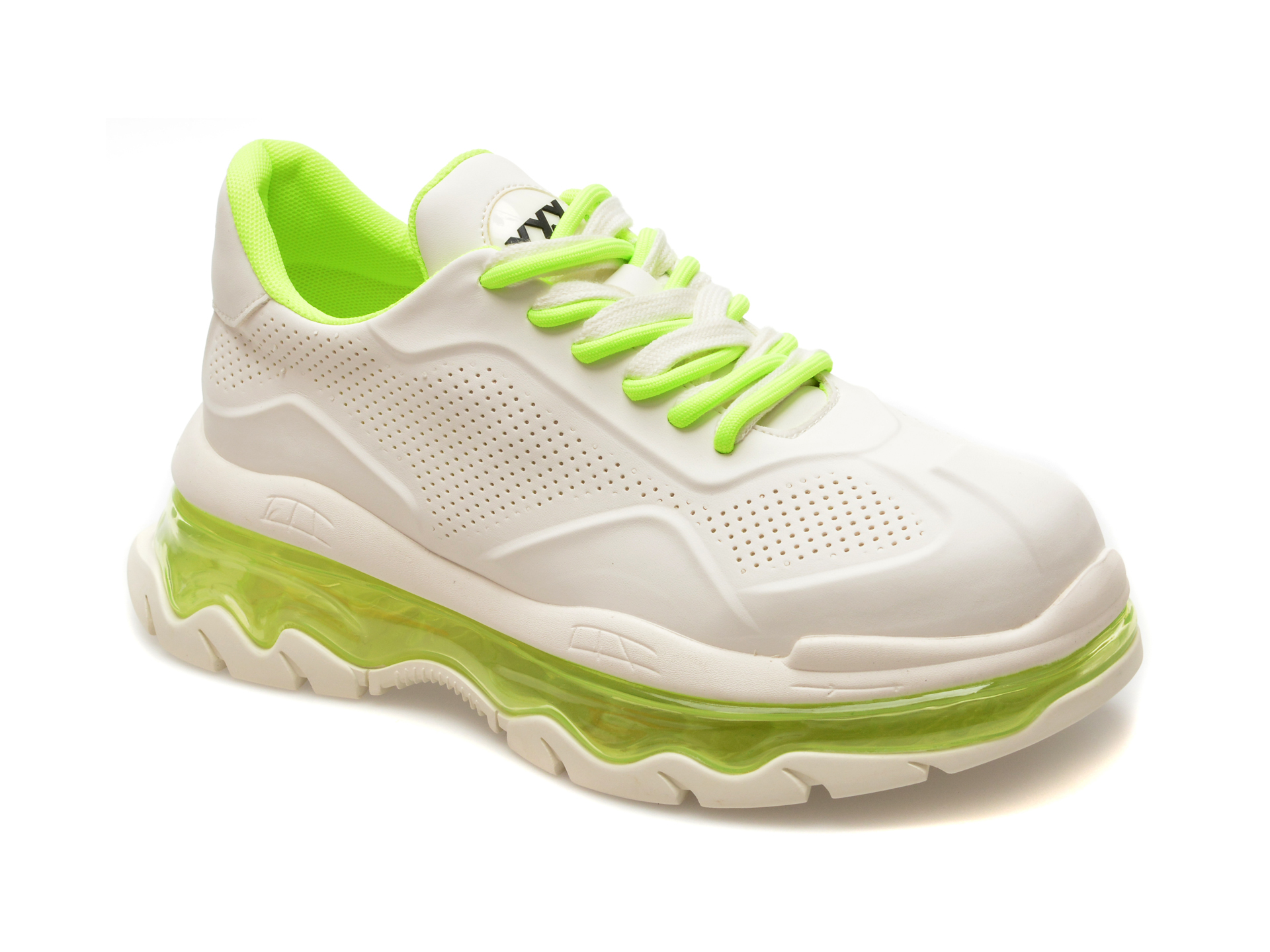 Pantofi sport GRYXX albi, 23059, din piele naturala