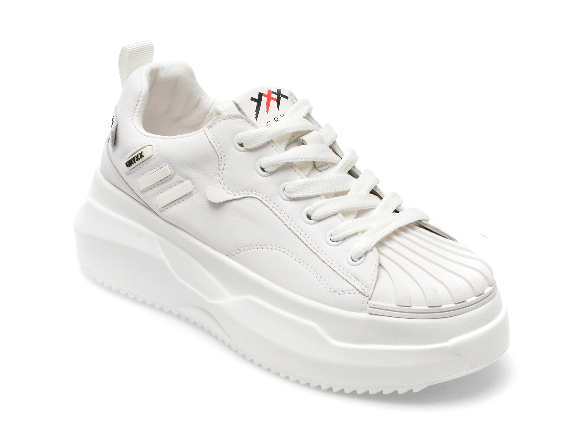 Pantofi sport GRYXX albi, 267189, din piele naturala /femei/pantofi imagine super redus 2022