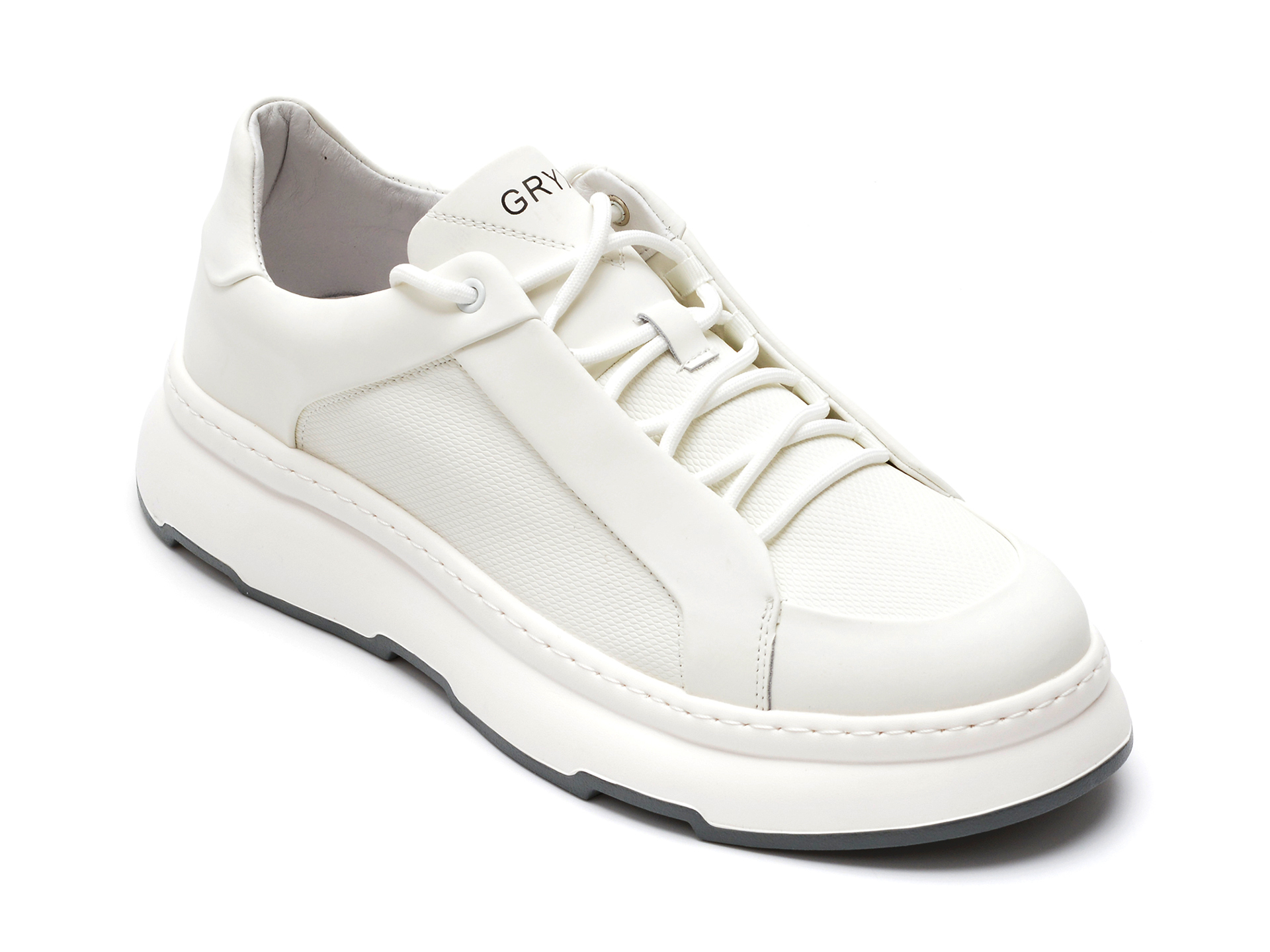 Pantofi sport GRYXX albi, 3007, din piele naturala 2022 ❤️ Pret Super Black Friday otter.ro imagine noua 2022